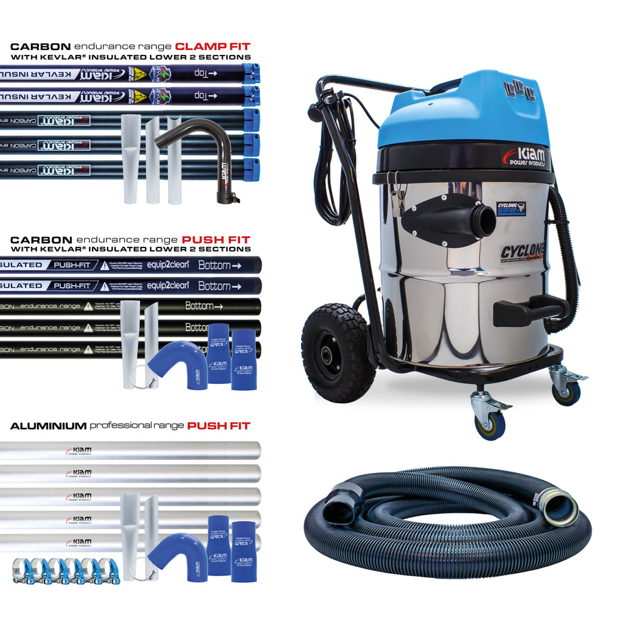 Cyclone Lite KV60 Gutter Vacuum 3600W - Side Entry