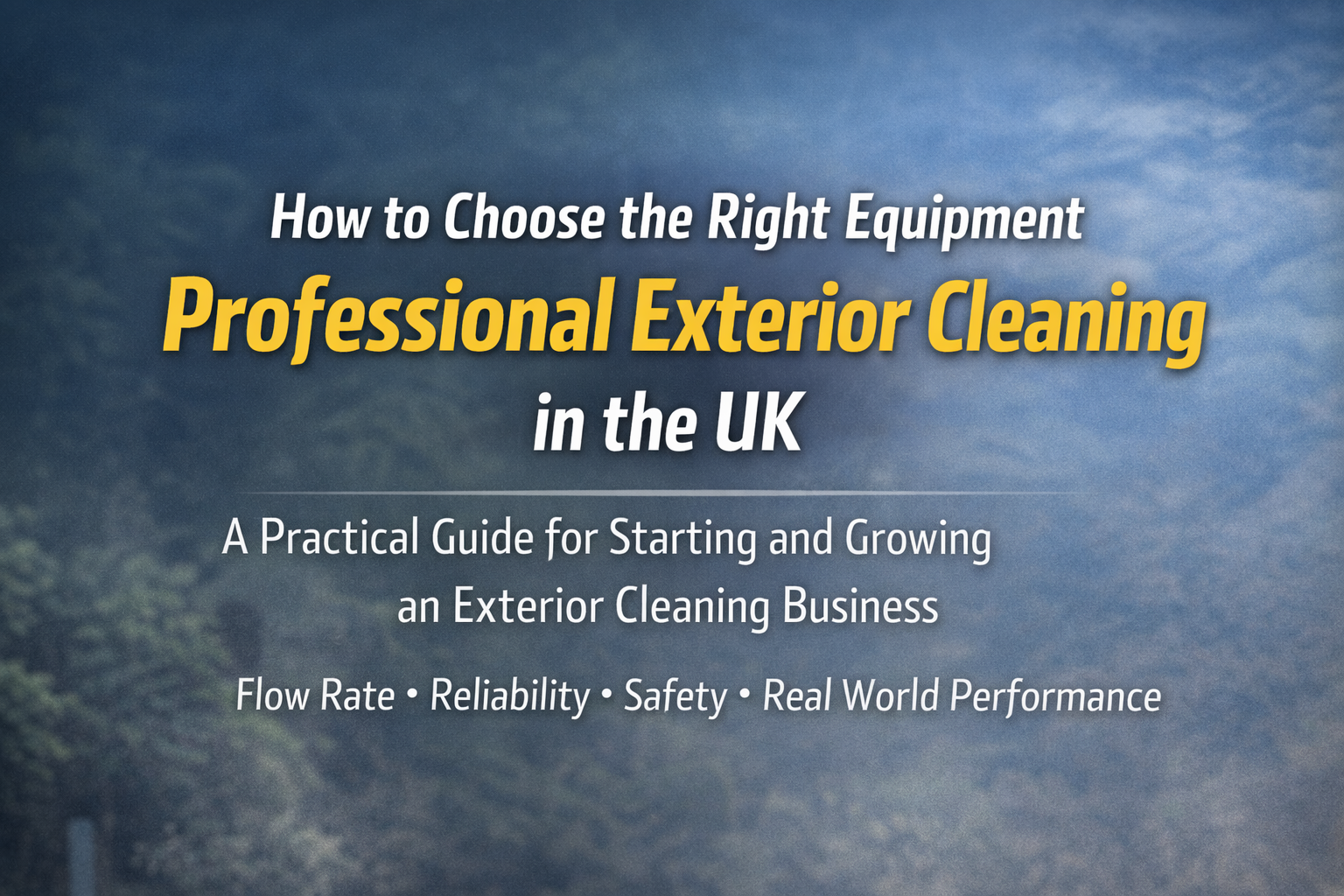 How to Choose the Right Pressure Washer for Professional Use in the UK