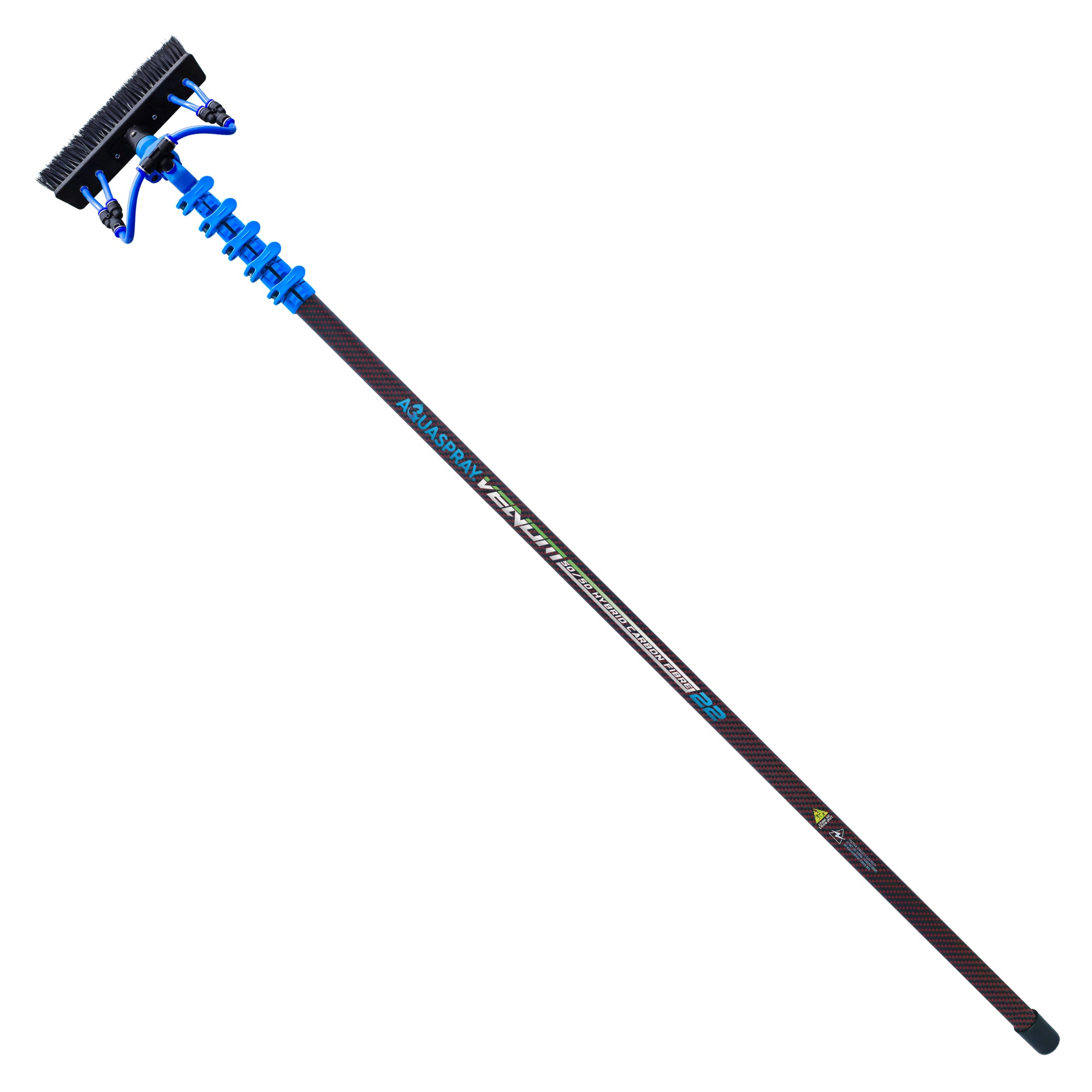 Venom 18ft Power Pole for Pressure Washers – Hybrid (50% Carbon / 50% Fibreglass) - in use