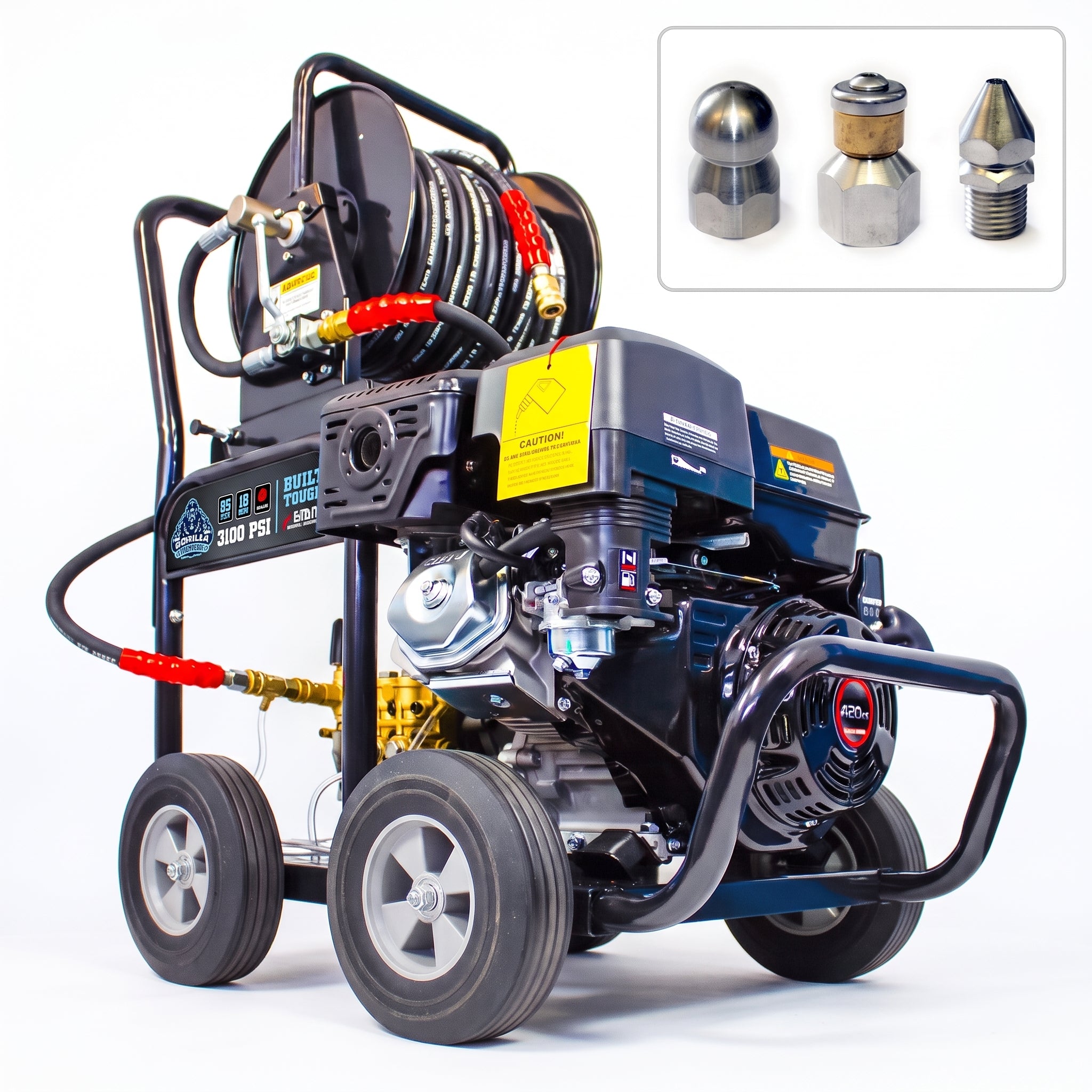 Kiam GORILLA POWER® 25LPM Drain Jetter 3100PSI 15HP Loncin