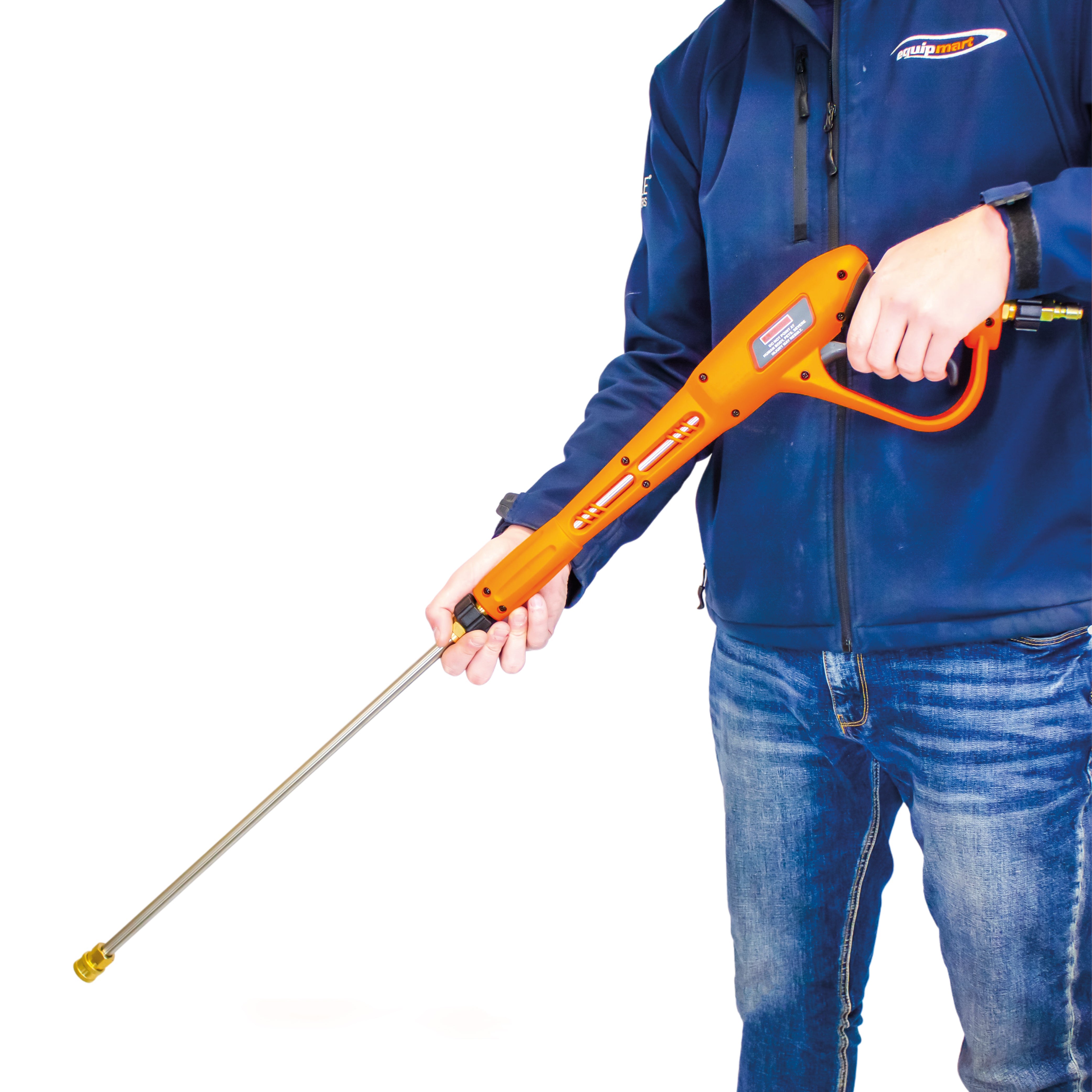 Hi-Vis Orange Heavy Duty Industrial High Pressure Trigger Gun & nozzle Kit