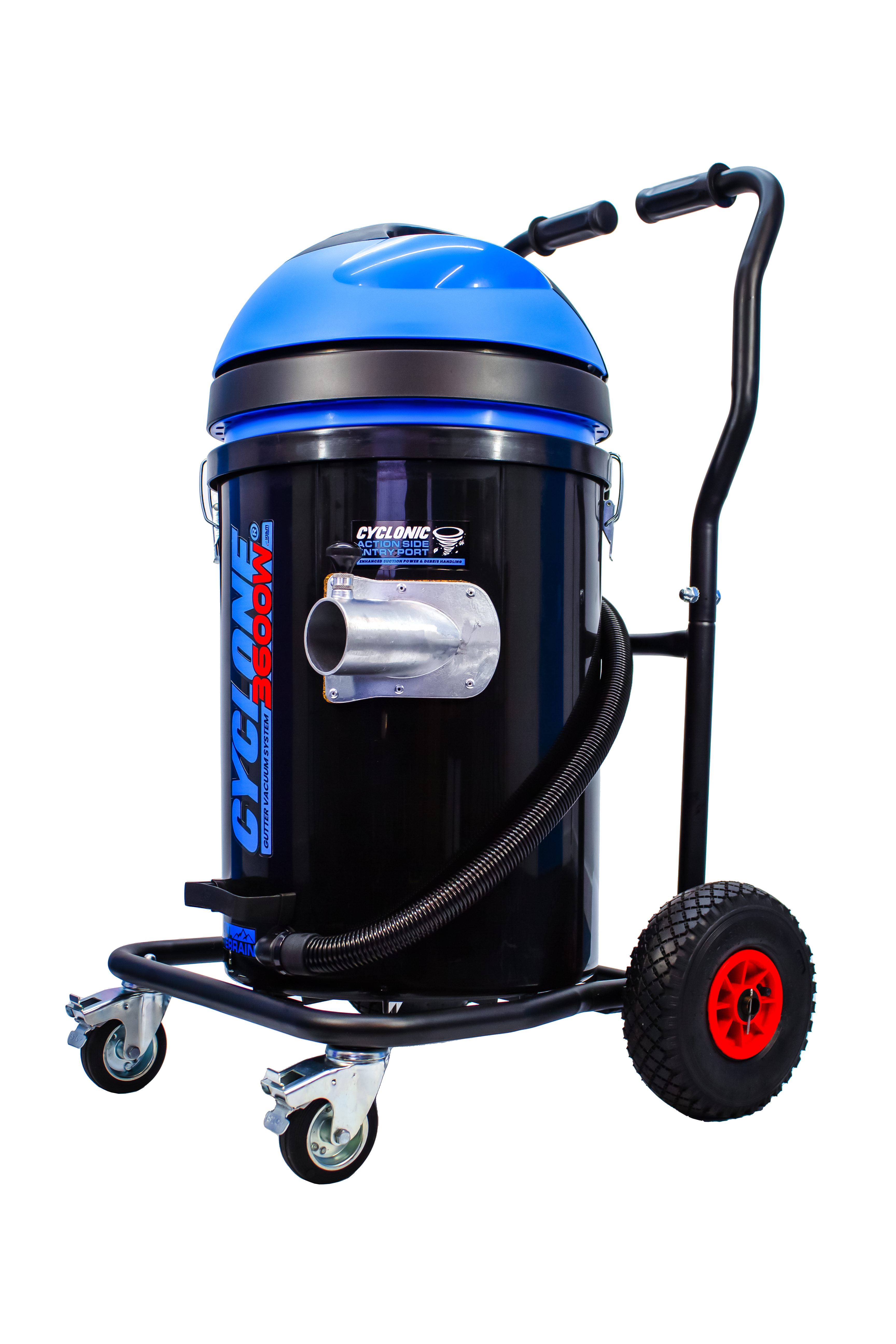 Kiam CYCLONE All Terrain Gutter Vacuum System 3600W 76L Polypropylene (Black) - side view