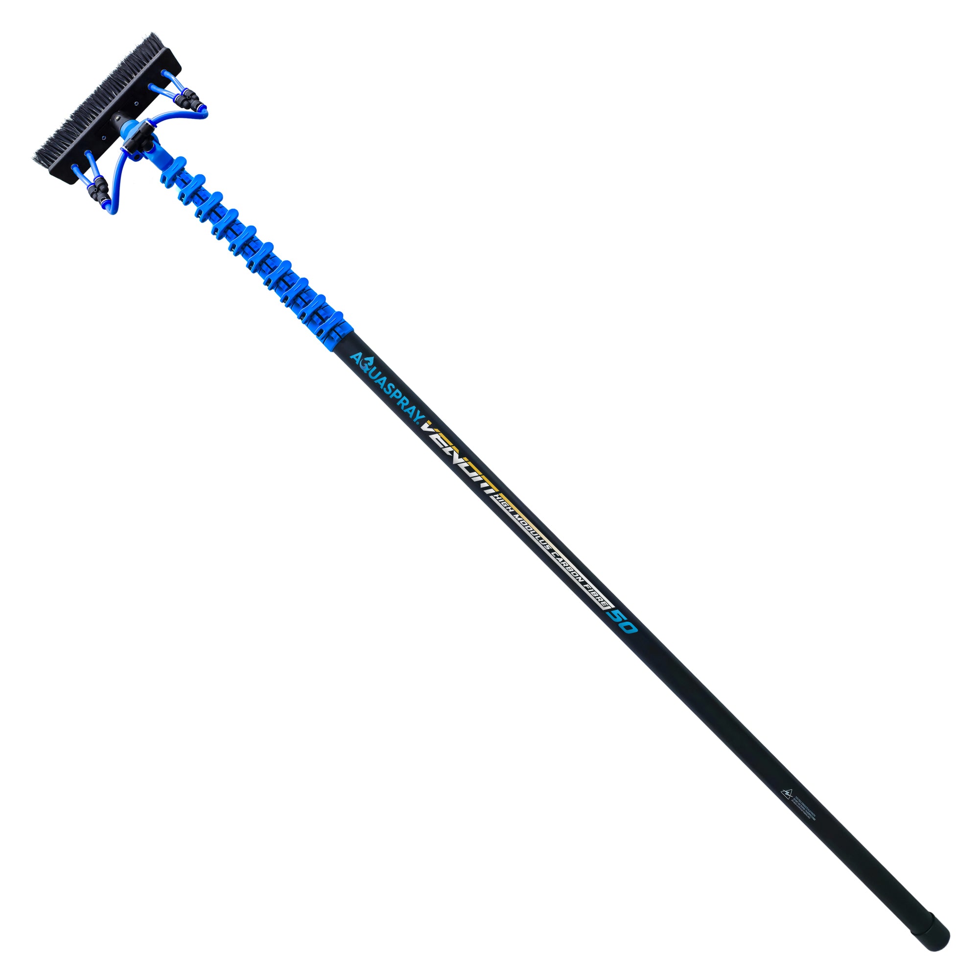 Venom 45ft Power Pole for Pressure Washers – 40T High-Mod Carbon Fibre - accessories included