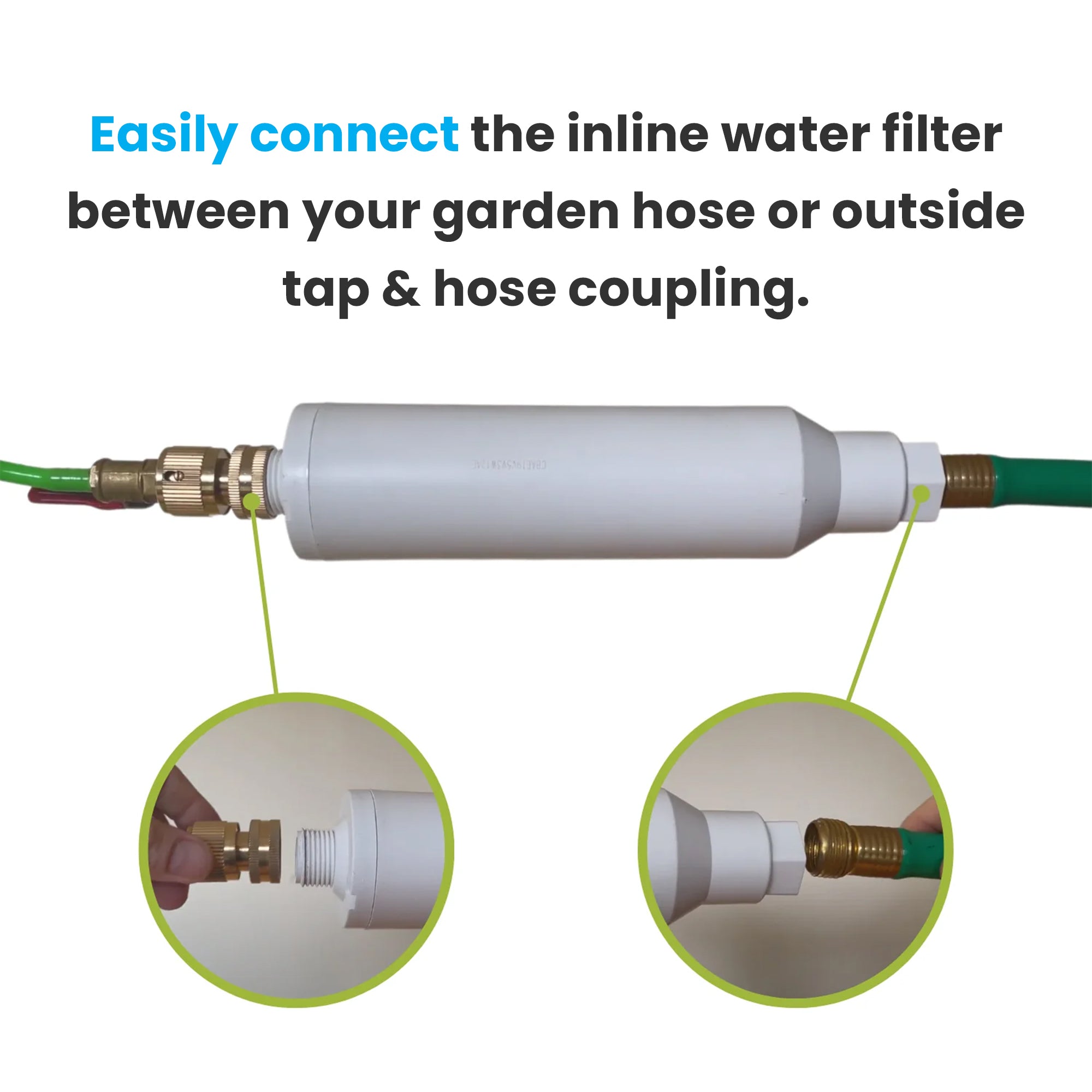 Aquaspray Bundle Kit - 30ft Water-fed Telescopic Extendable Window Cleaning Pole + Inline Di-Filter + TDS Meter - detail view
