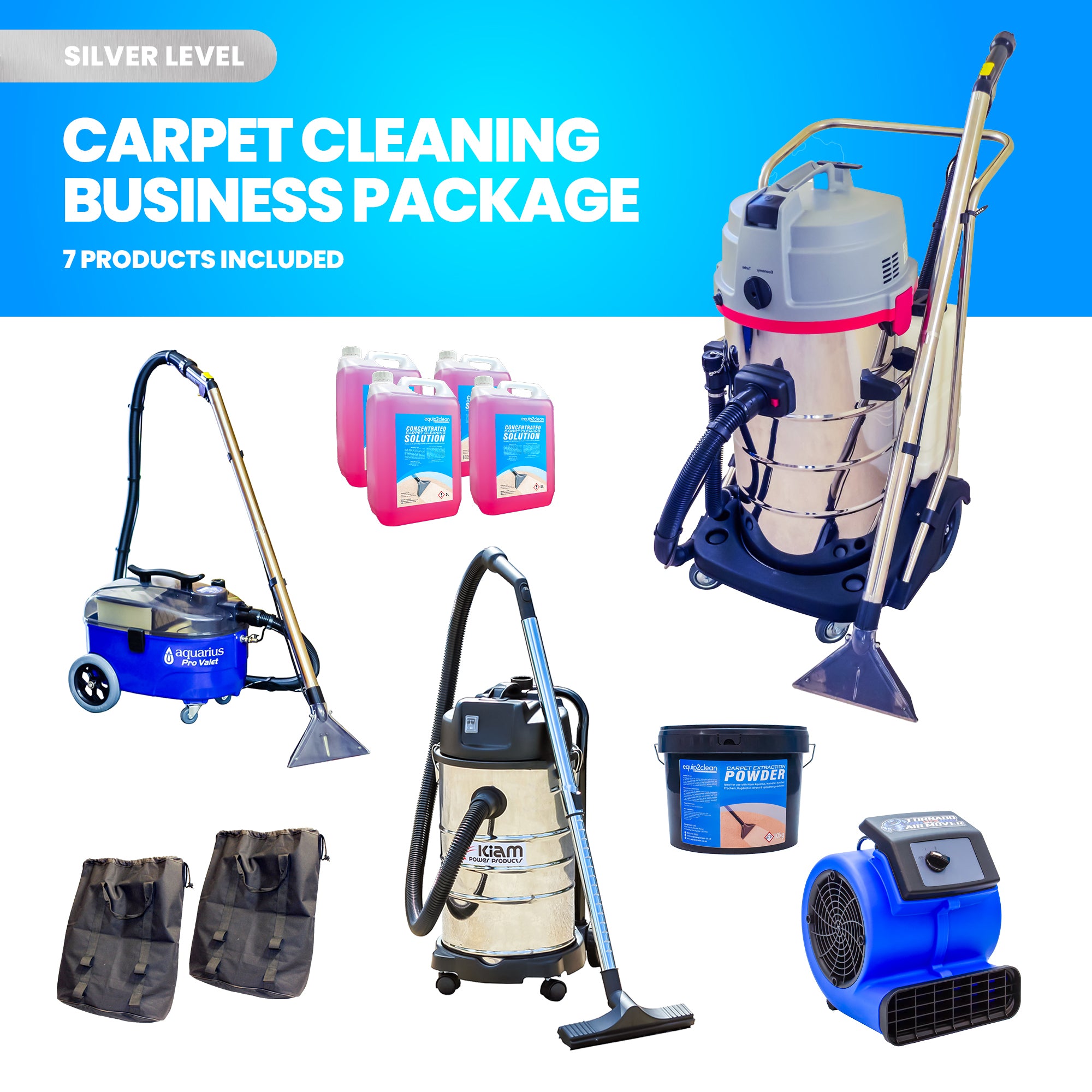 Professional Carpet and Upholstery Cleaning Equipment Business Start-Up Pack (Aquarius Contractor)