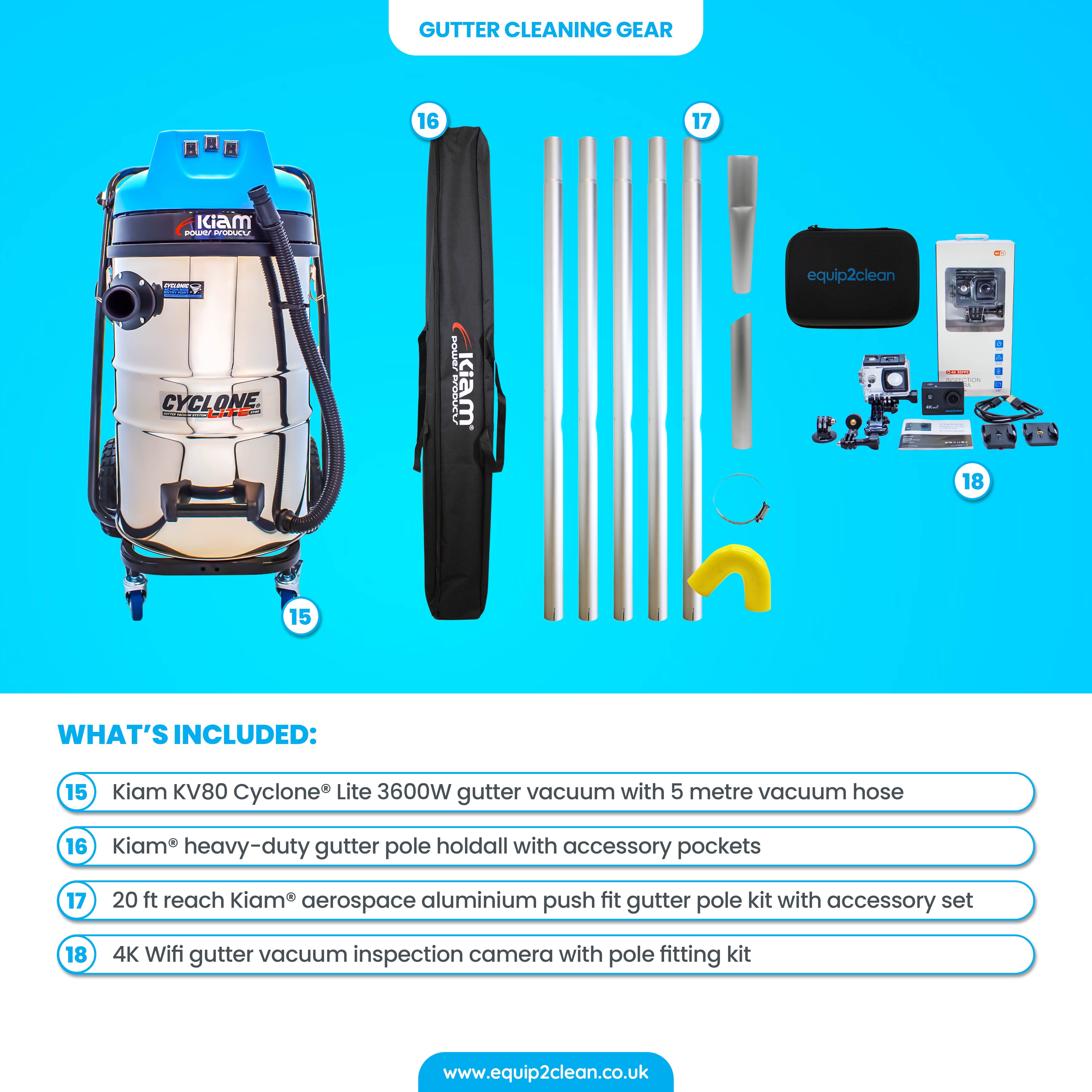 BRONZE Exterior Cleaning Business Start-Up Package - Pressure Washing, Gutter, Window, Roof Cleaning Equipment