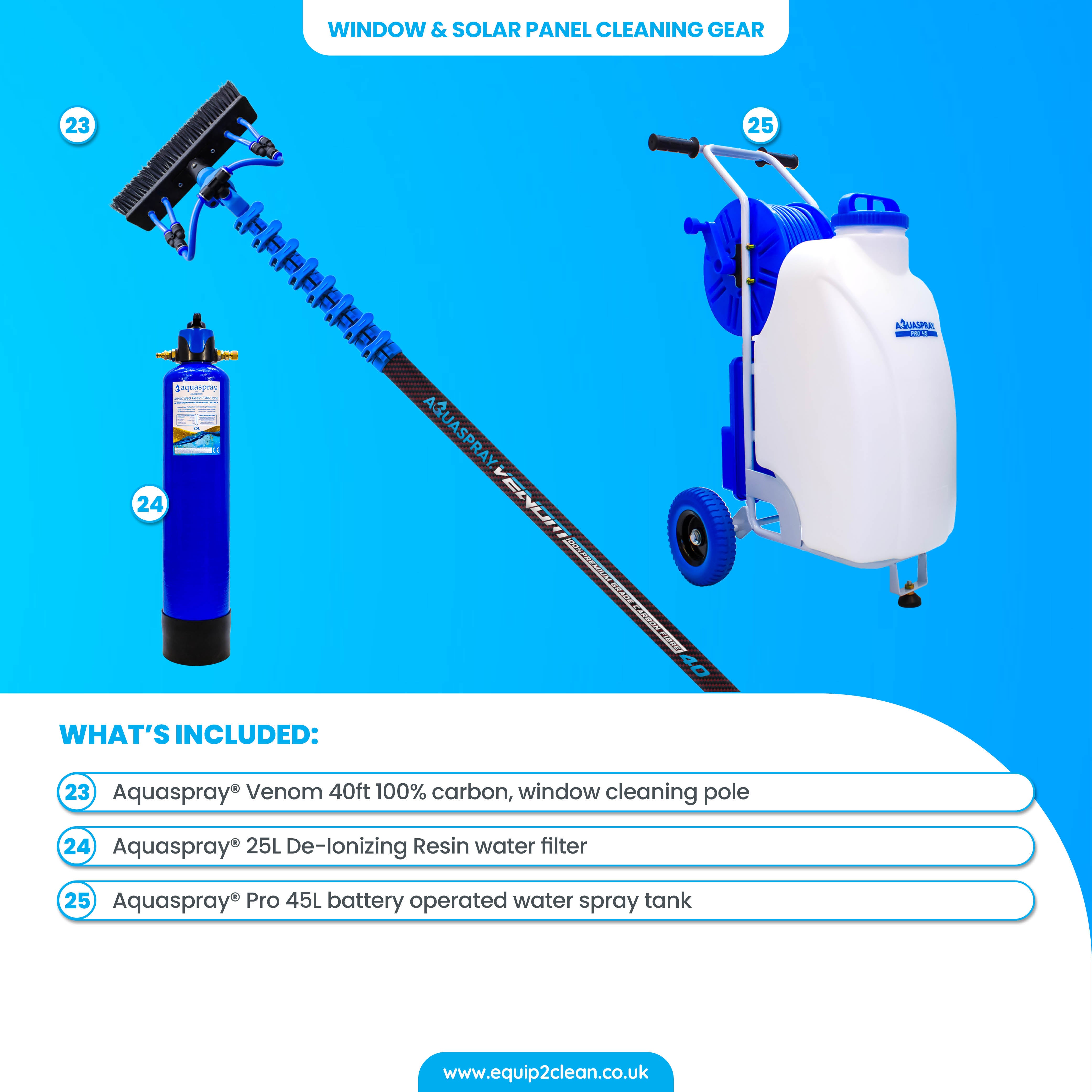 Gold - Ultimate Honda Exterior Business Start-Up Package - Pressure washing, Gutter, Window, Roof cleaning equipment - in use