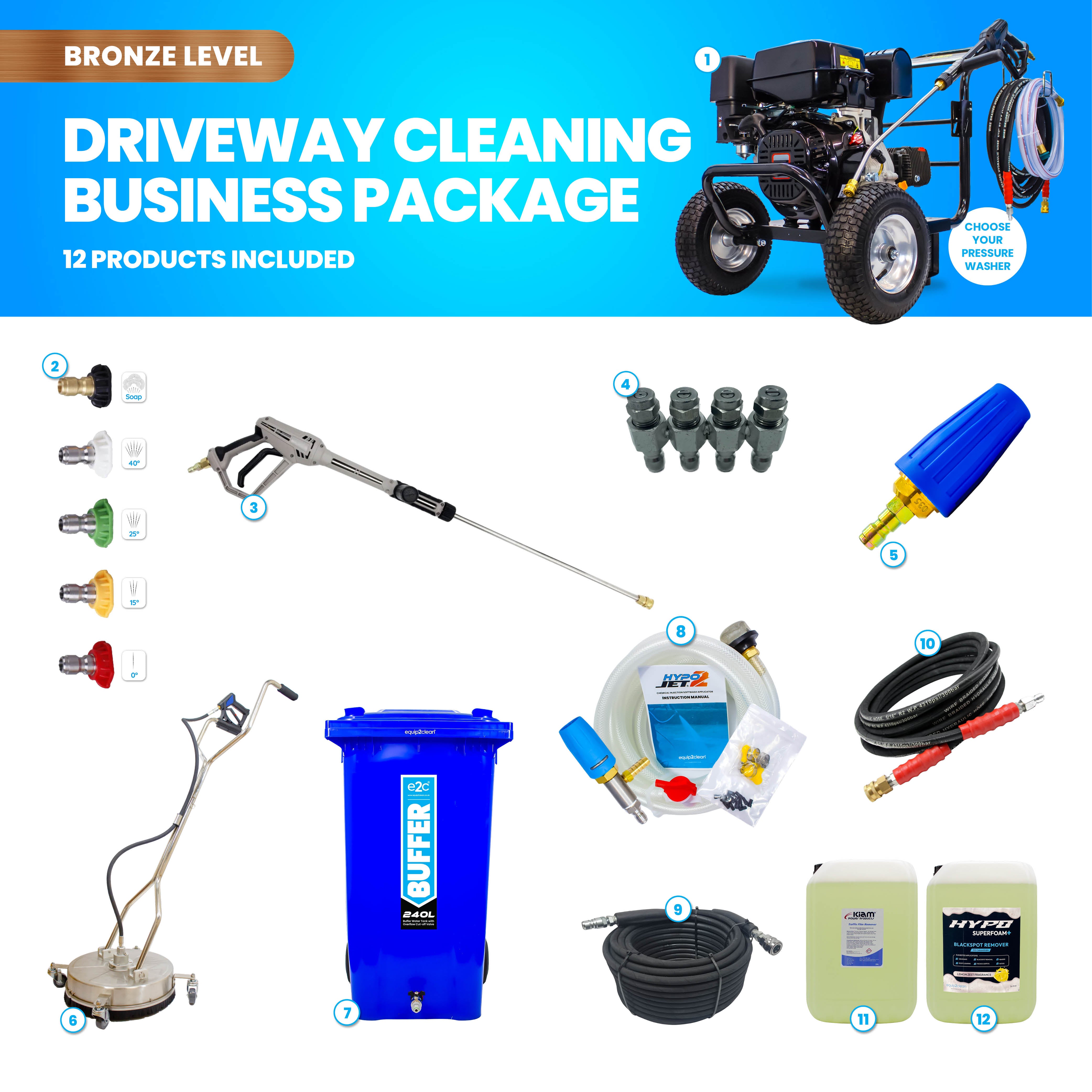 Bronze Driveway Cleaning Specialist Business Start-up Package
