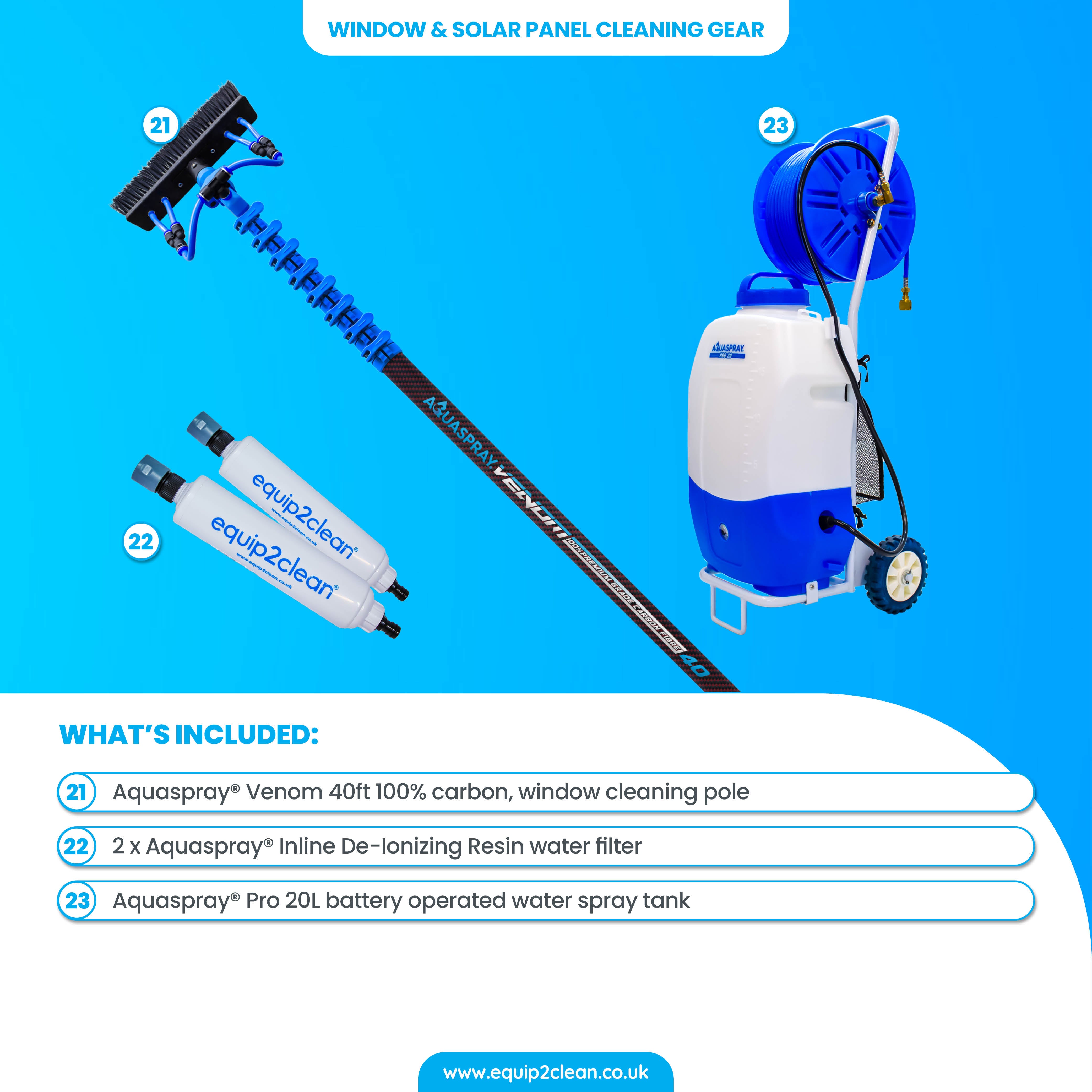 Silver - Ultimate Honda Exterior Business Start-Up Package - Pressure washing, Gutter, Window, Roof cleaning equipment - i...