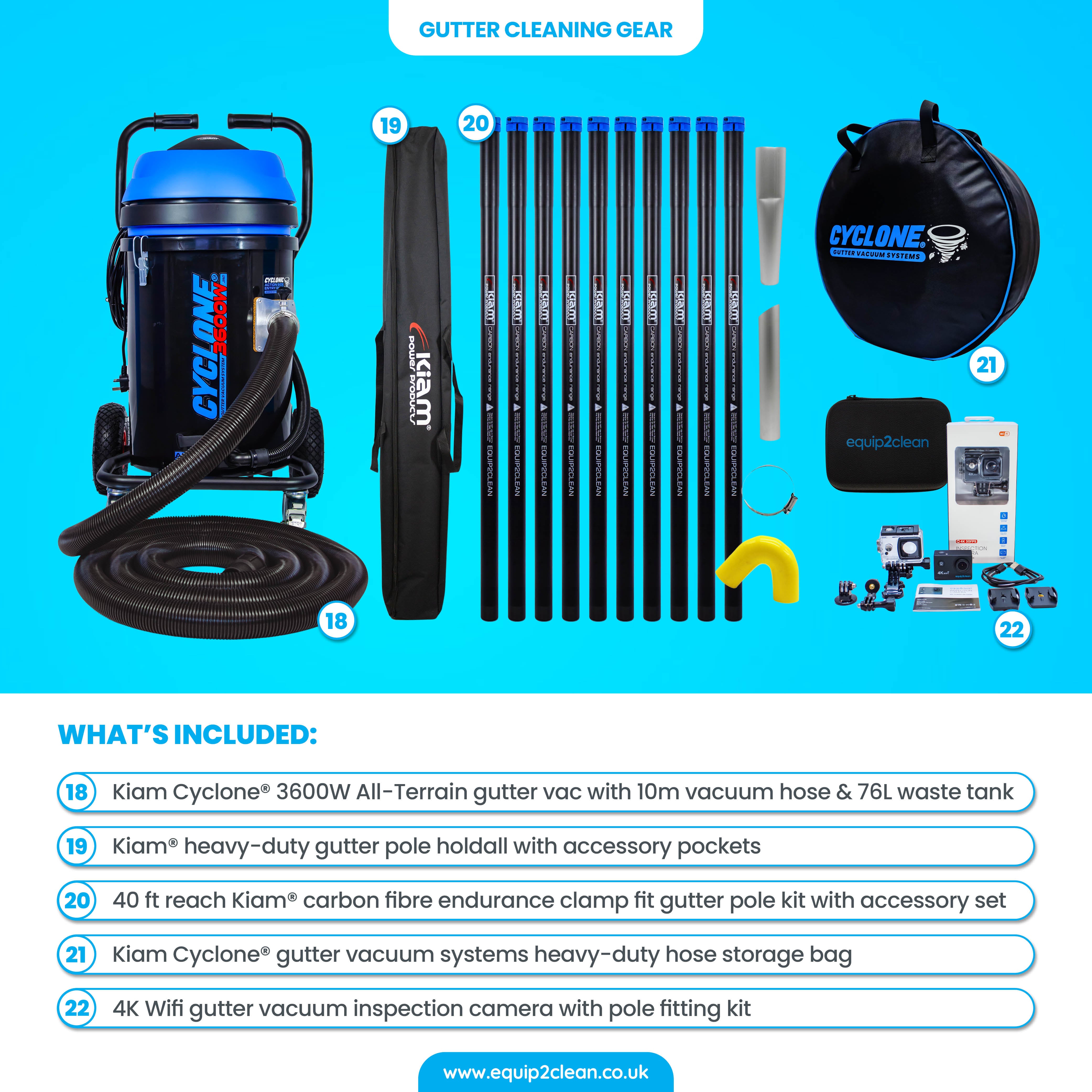 GOLD Exterior Cleaning Business Start-Up Package - Pressure washing, Gutter, Window, Roof cleaning equipment