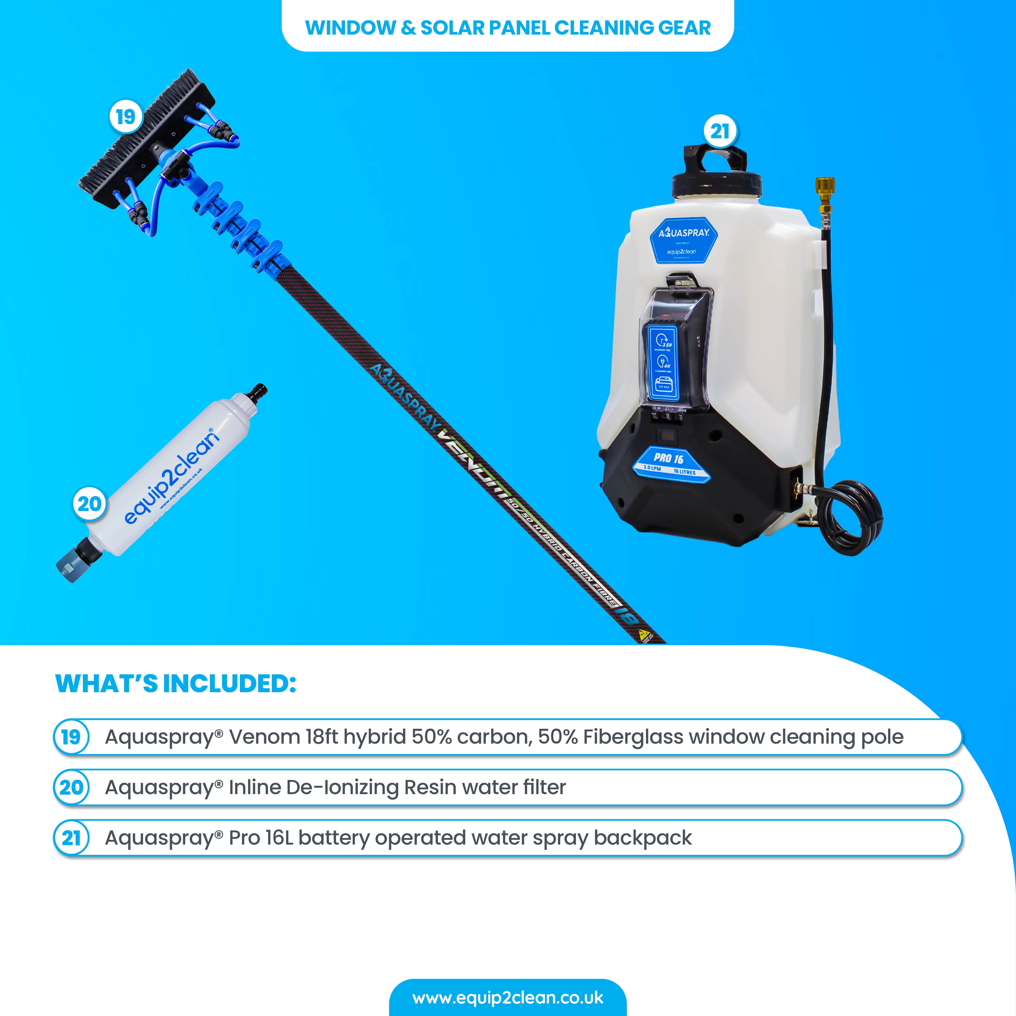 BRONZE Exterior Cleaning Business Start-Up Package - Pressure Washing, Gutter, Window, Roof Cleaning Equipment