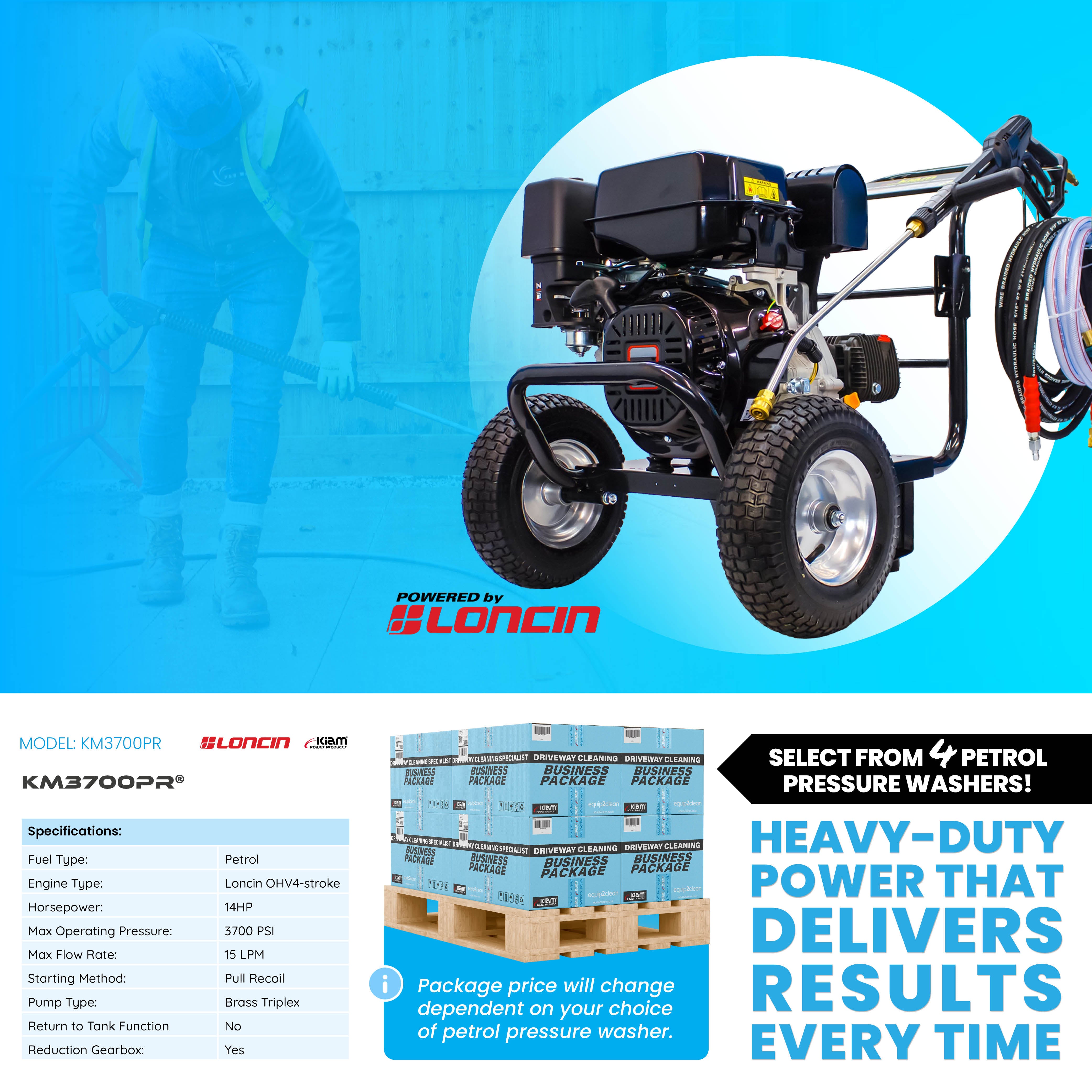 SILVER Exterior Cleaning Business Start-Up Package - Pressure washing, Gutter, Window, Roof cleaning equipment - accessori...