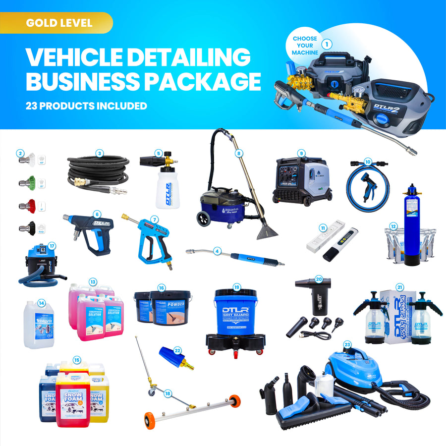 Gold Car Detailing Business Start-Up Package