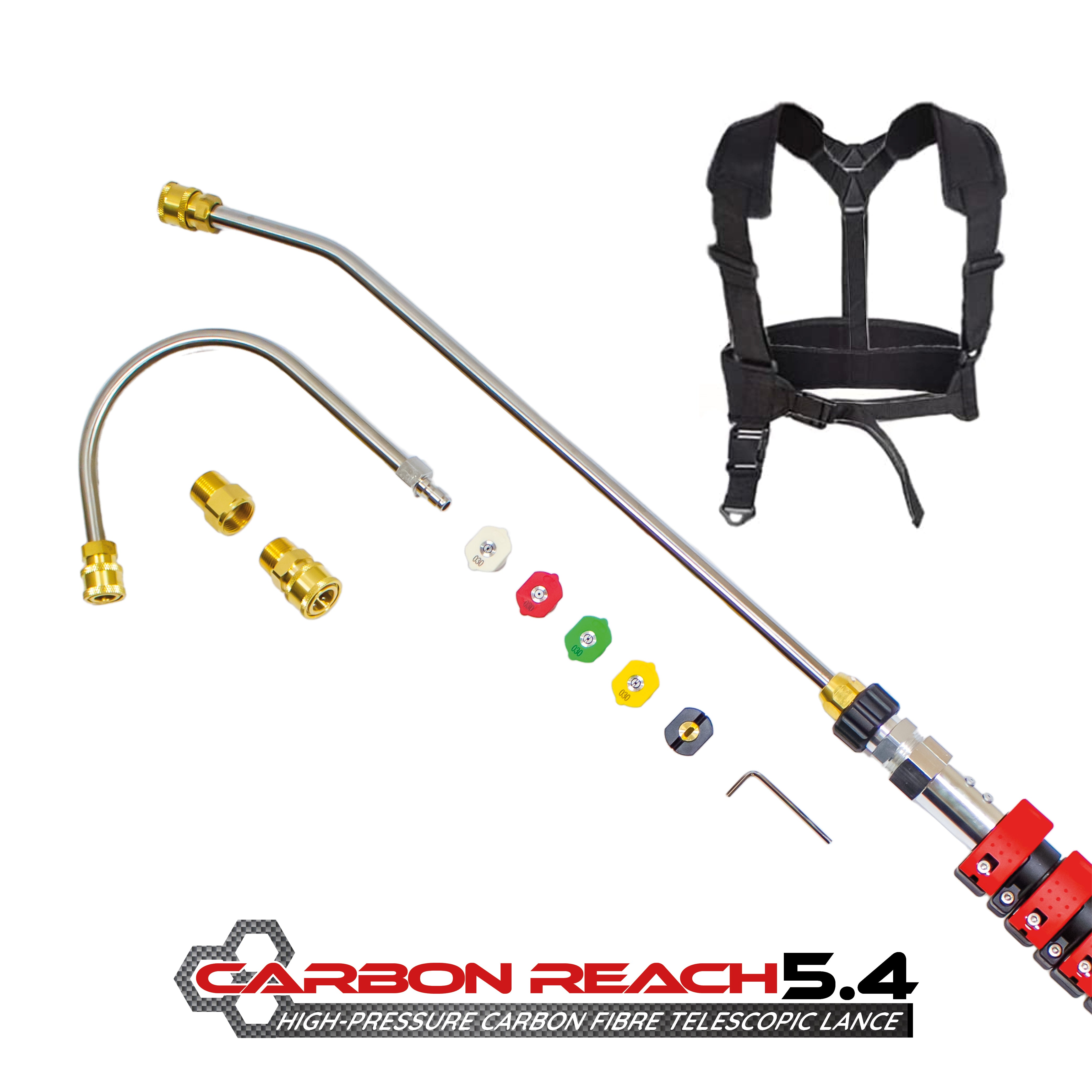 GRADE A Carbon Reach 5.4 Metre Telescopic Carbon Fibre Lance