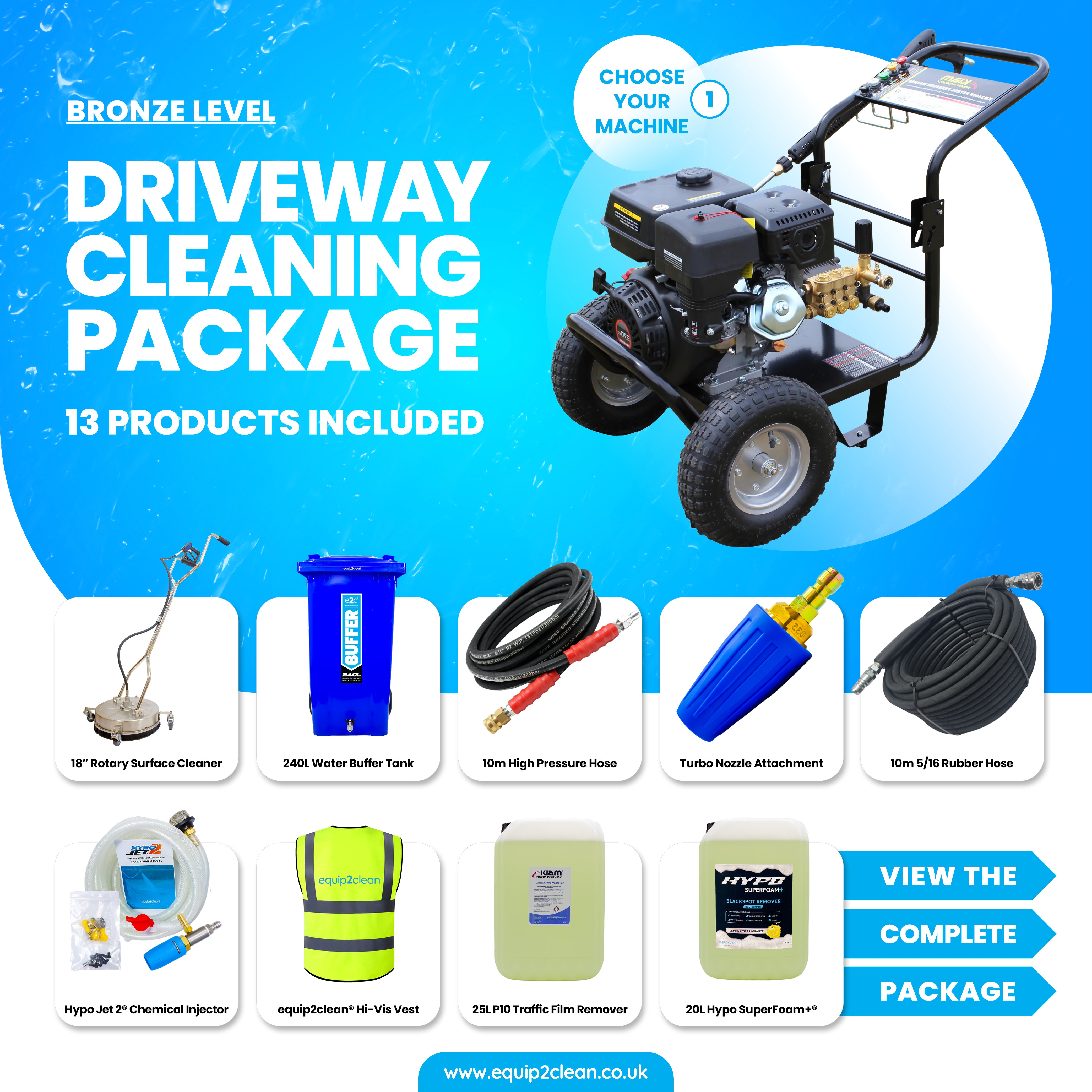 Bronze Driveway Cleaning Specialist Business Start-up Package