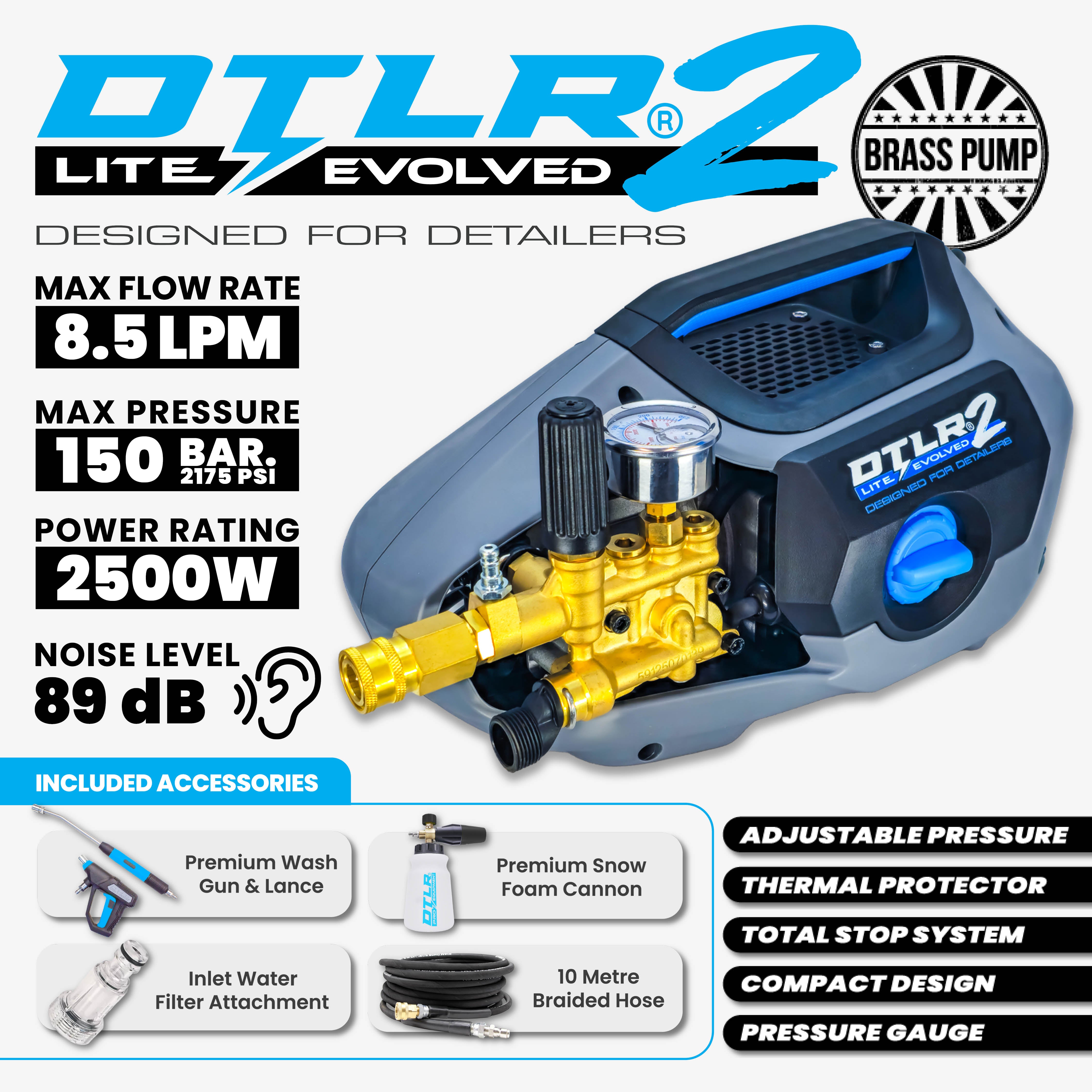Kiam DTLR 2 LITE Electric Pressure Washer 150 Bar 8.45 LPM - additional view