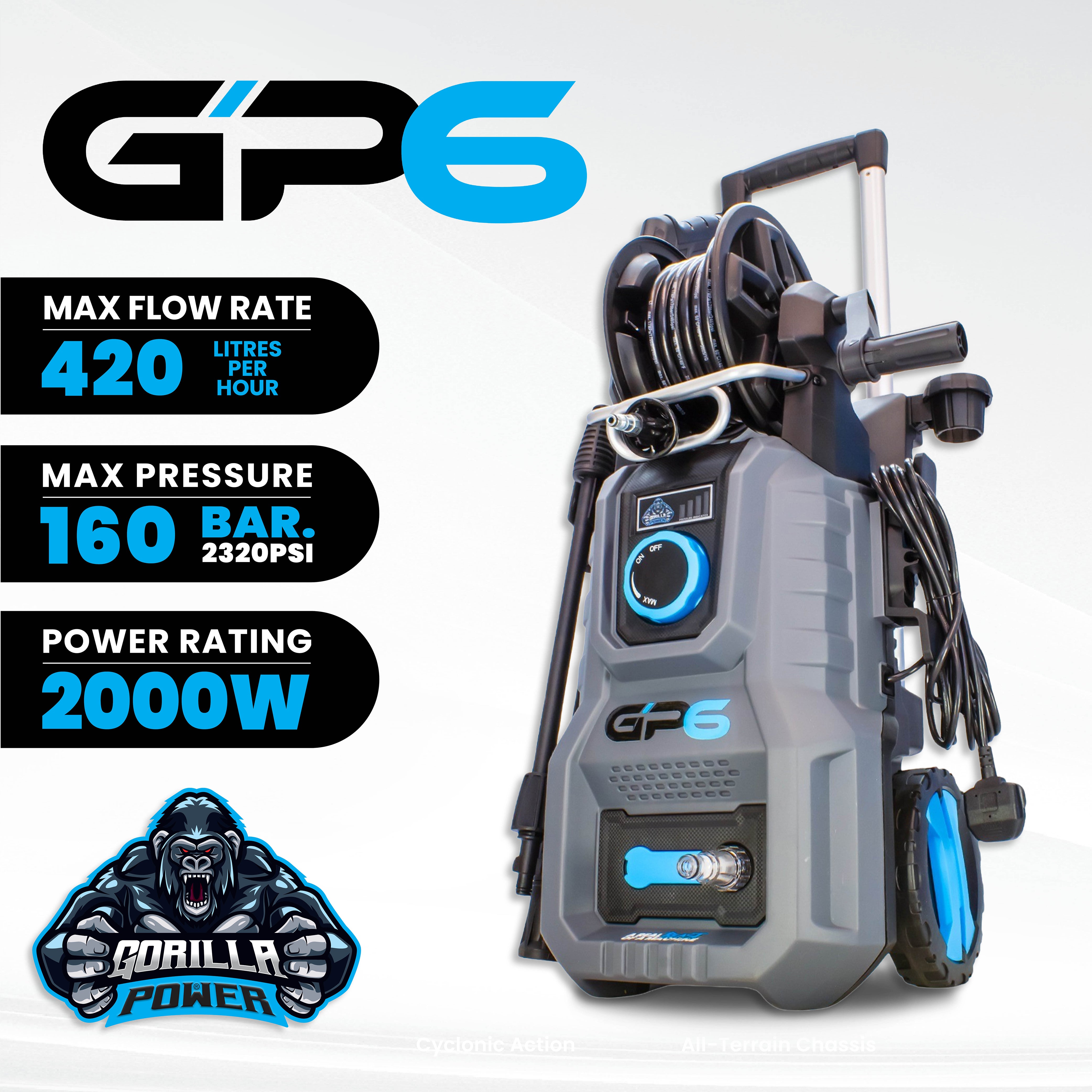 Grade A - Gorilla Power GP6 Domestic Electric Pressure Washer