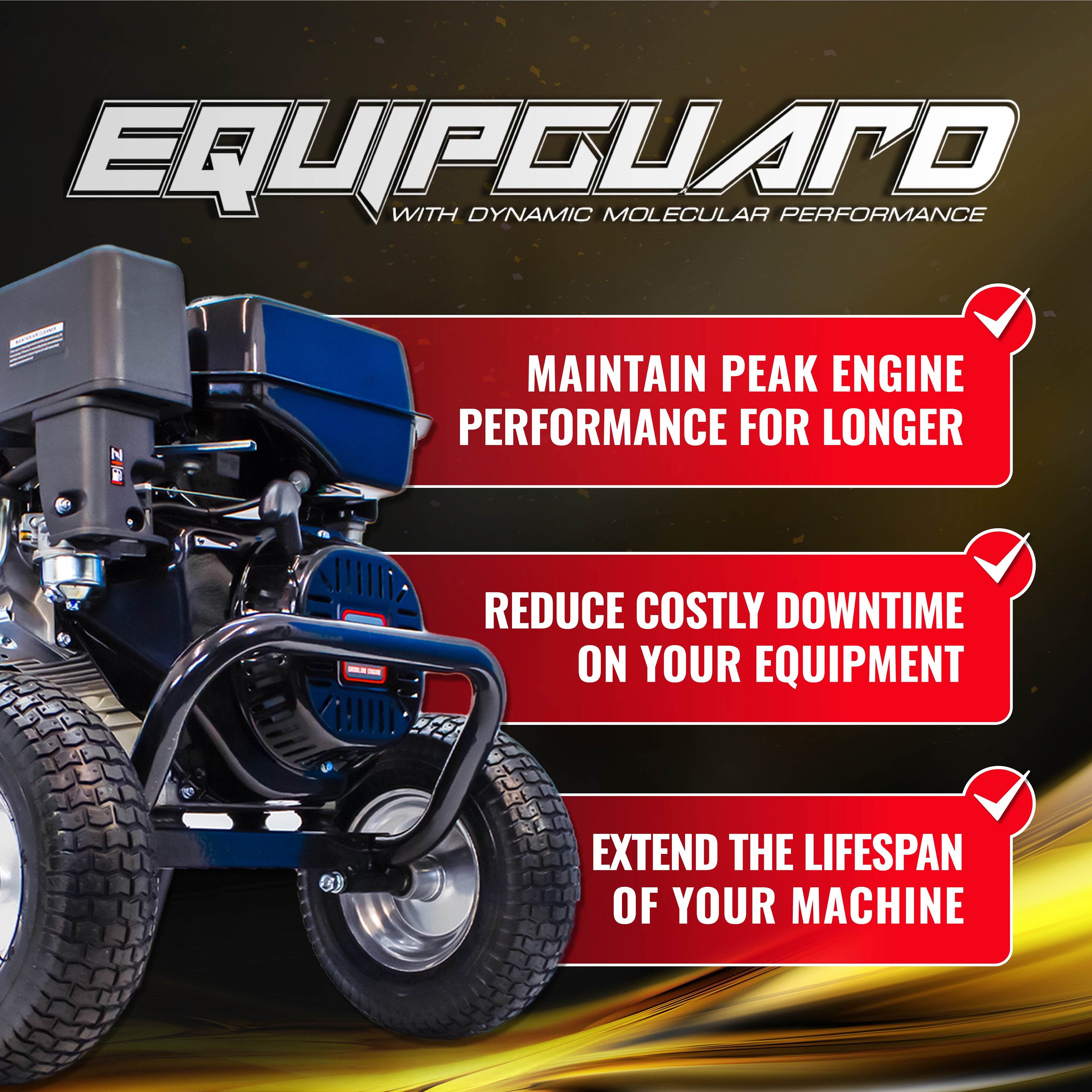 Twin Pack of Equipguard® 10W-40 Engine Oil For Petrol and Diesel Pressure Washers (1L)