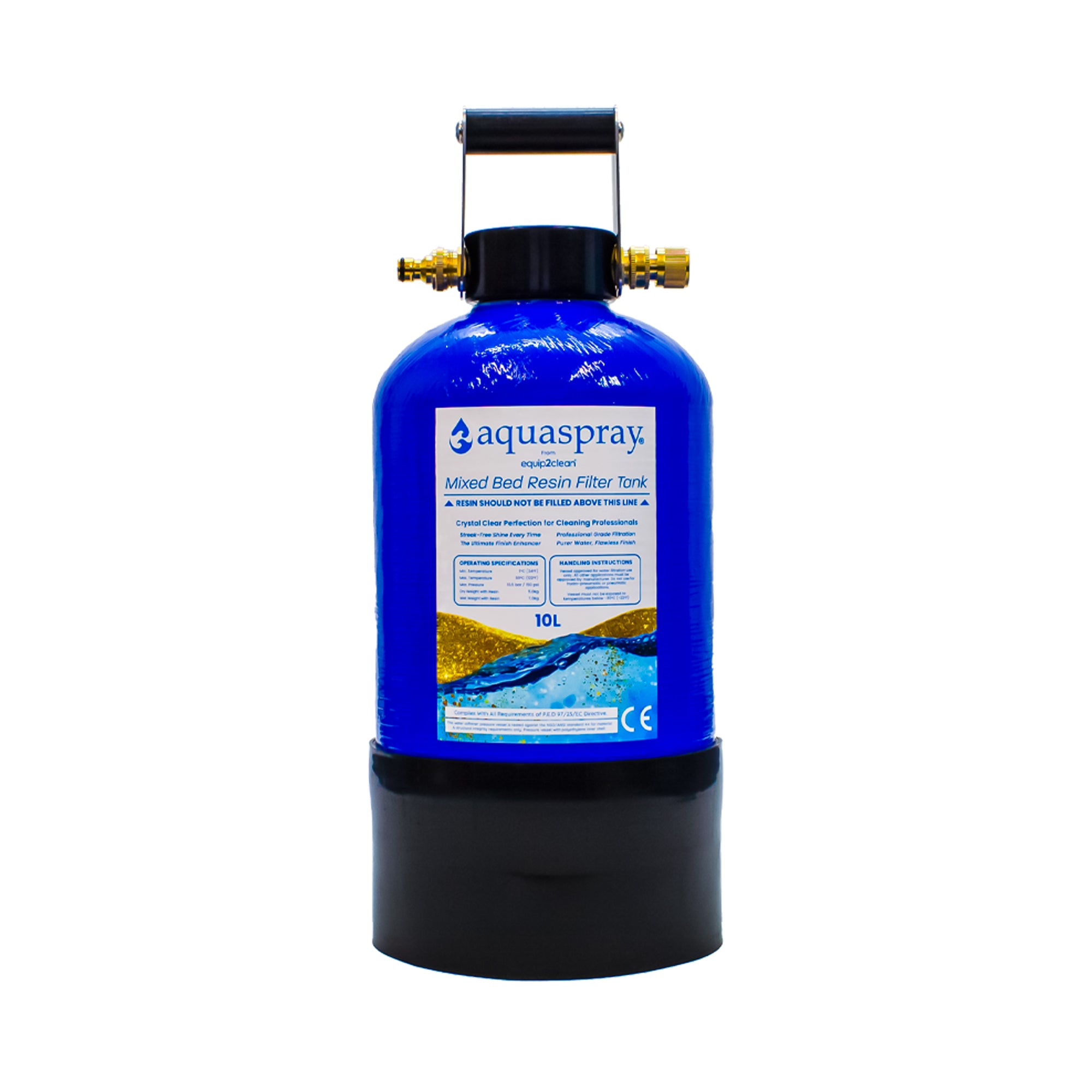 Aquaspray® De-Ionising Water Filter Carry Tank 10, 15 or 25 Litre (Inc. Resin)