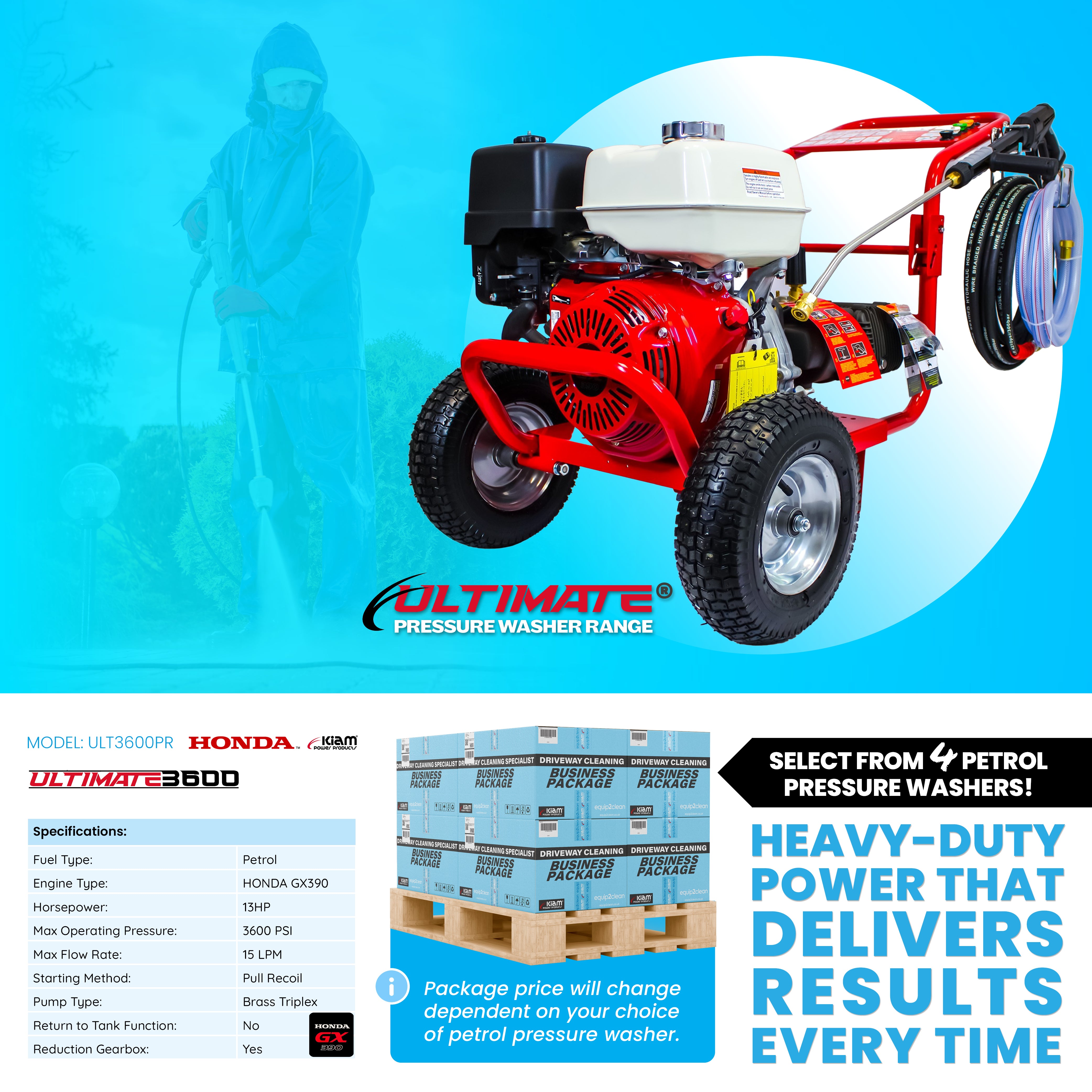 GOLD Exterior Cleaning Business Start-Up Package - Pressure washing, Gutter, Window, Roof cleaning equipment