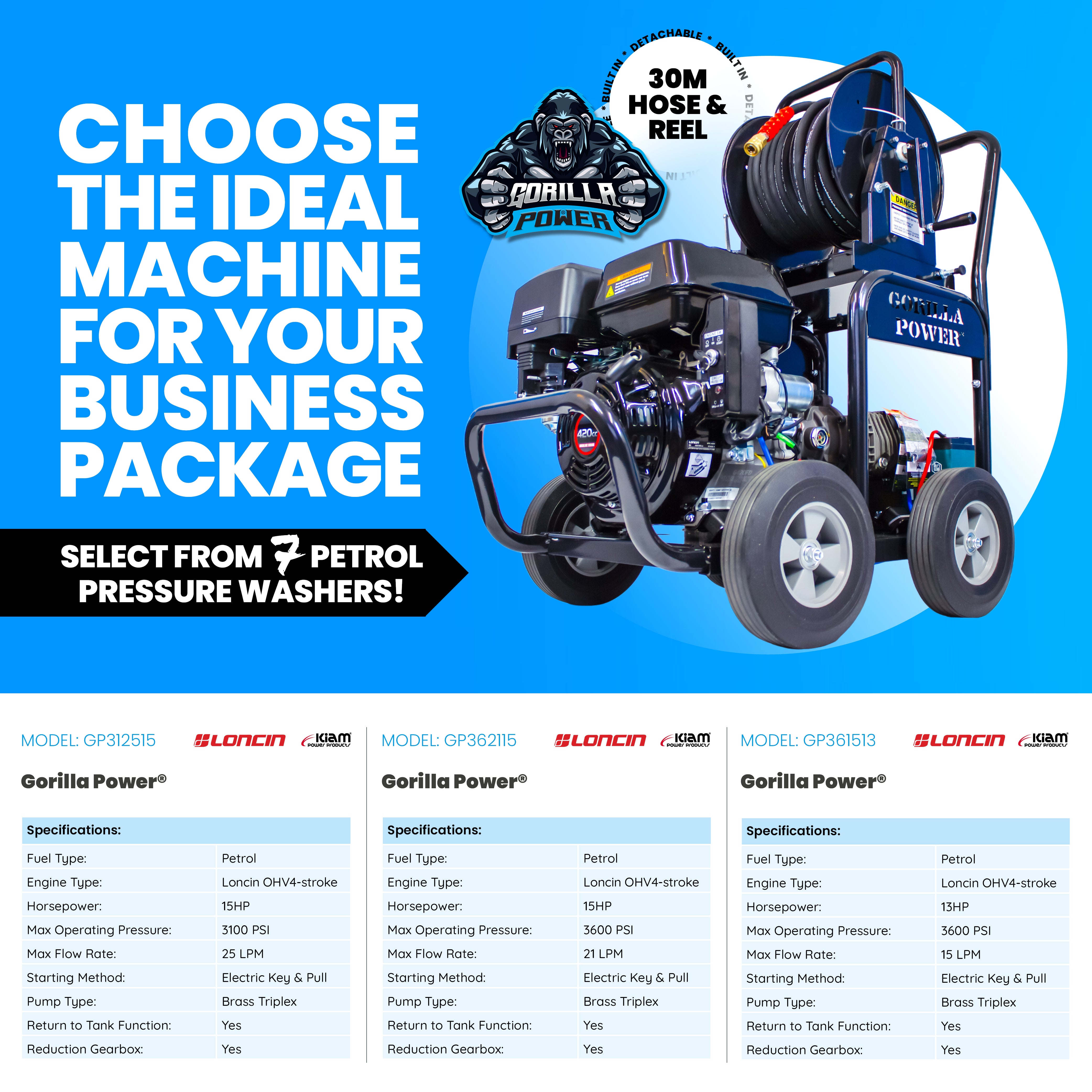 GOLD Exterior Cleaning Business Start-Up Package - Pressure washing, Gutter, Window, Roof cleaning equipment