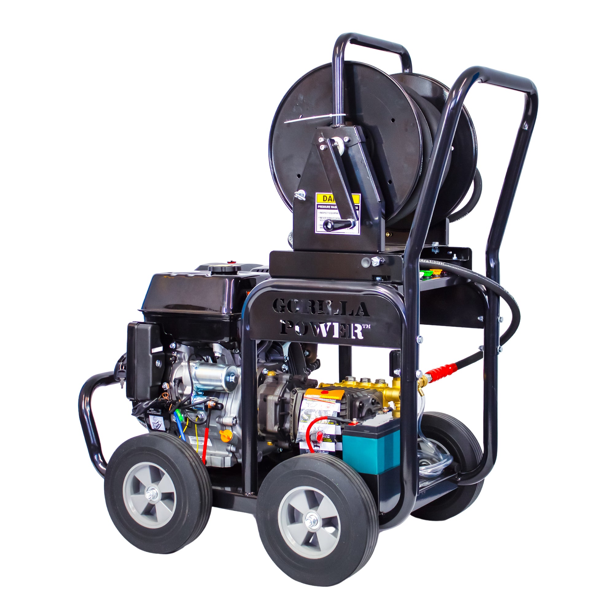 Kiam GORILLA POWER 3600PSI 15LPM 13HP Petrol Pressure Washer Loncin Engine - side view