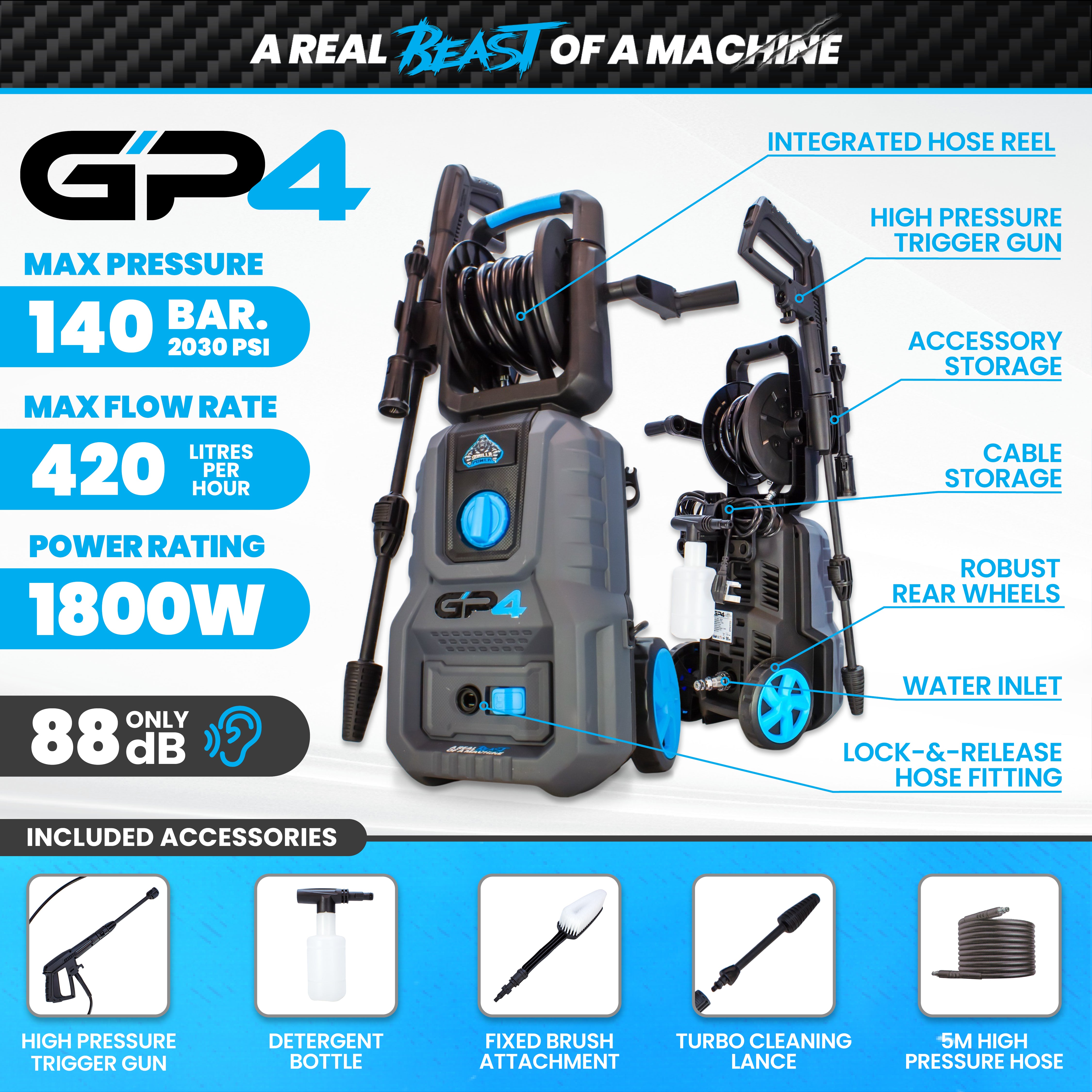 Gorilla Power GP4 Domestic Electric Pressure Washer