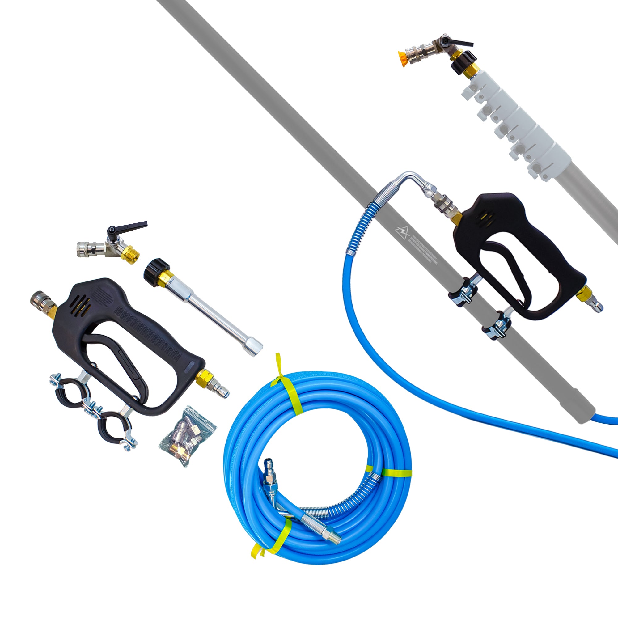 Venom 18ft Power Pole for Pressure Washers – 30T High-Mod Carbon Fibre