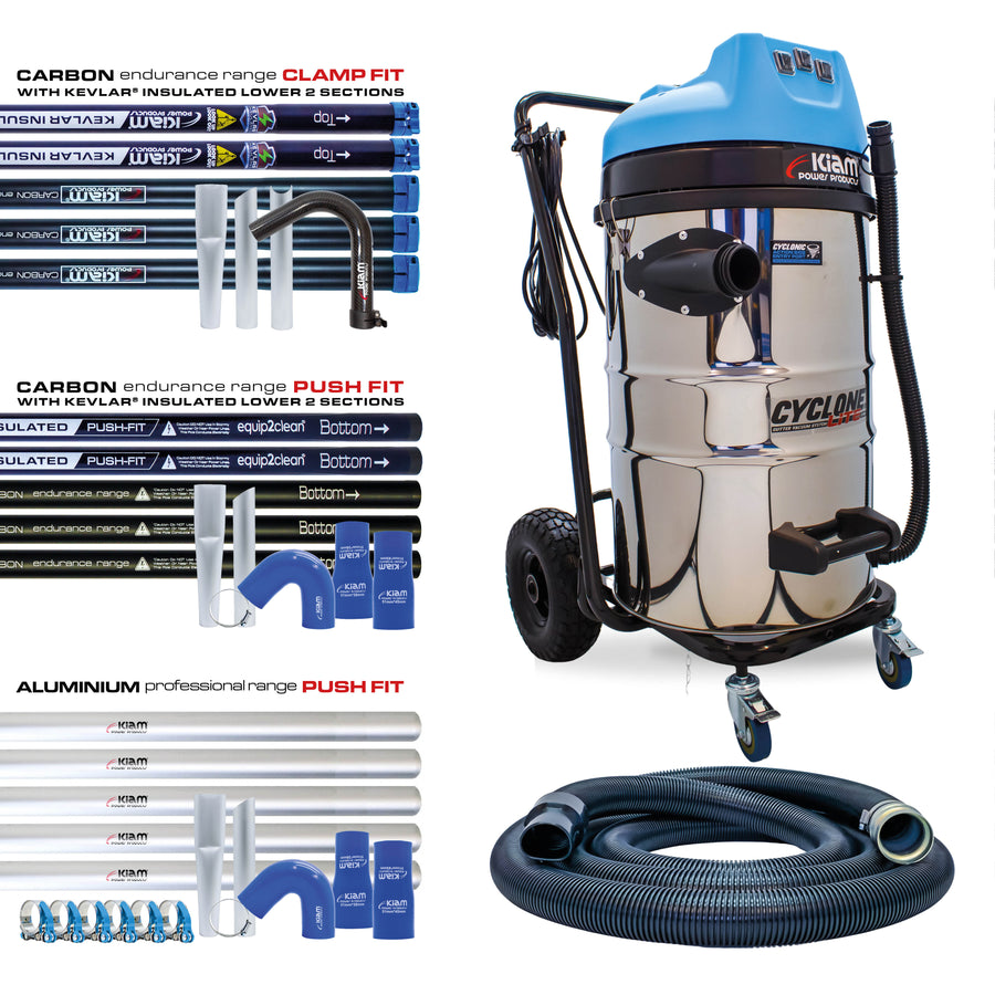 Cyclone Lite KV80 Gutter Vacuum 3600W - Side Entry