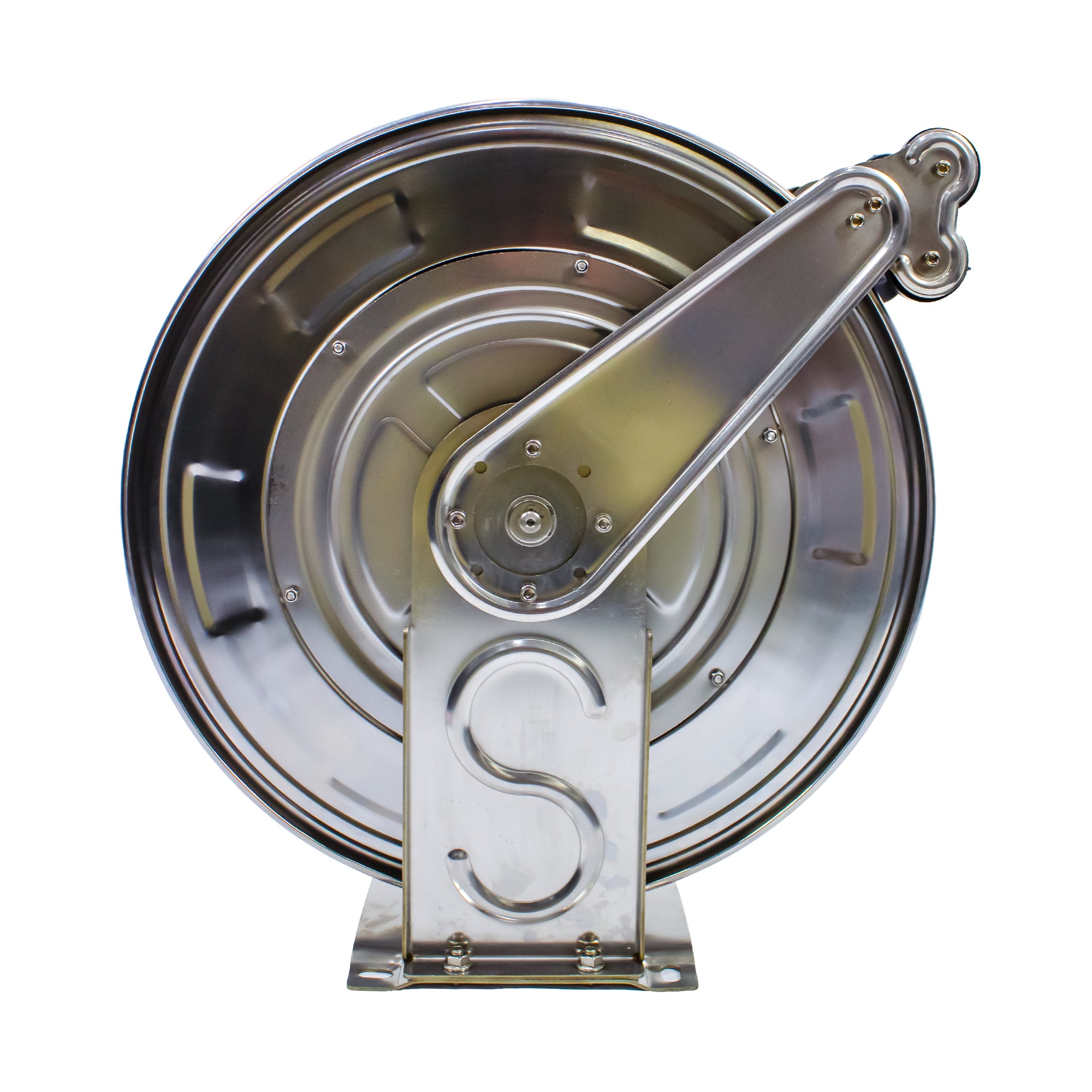 Stainless Steel 20m Retractable HOSE REEL with Hose Tail Hose for High Pressure Washer