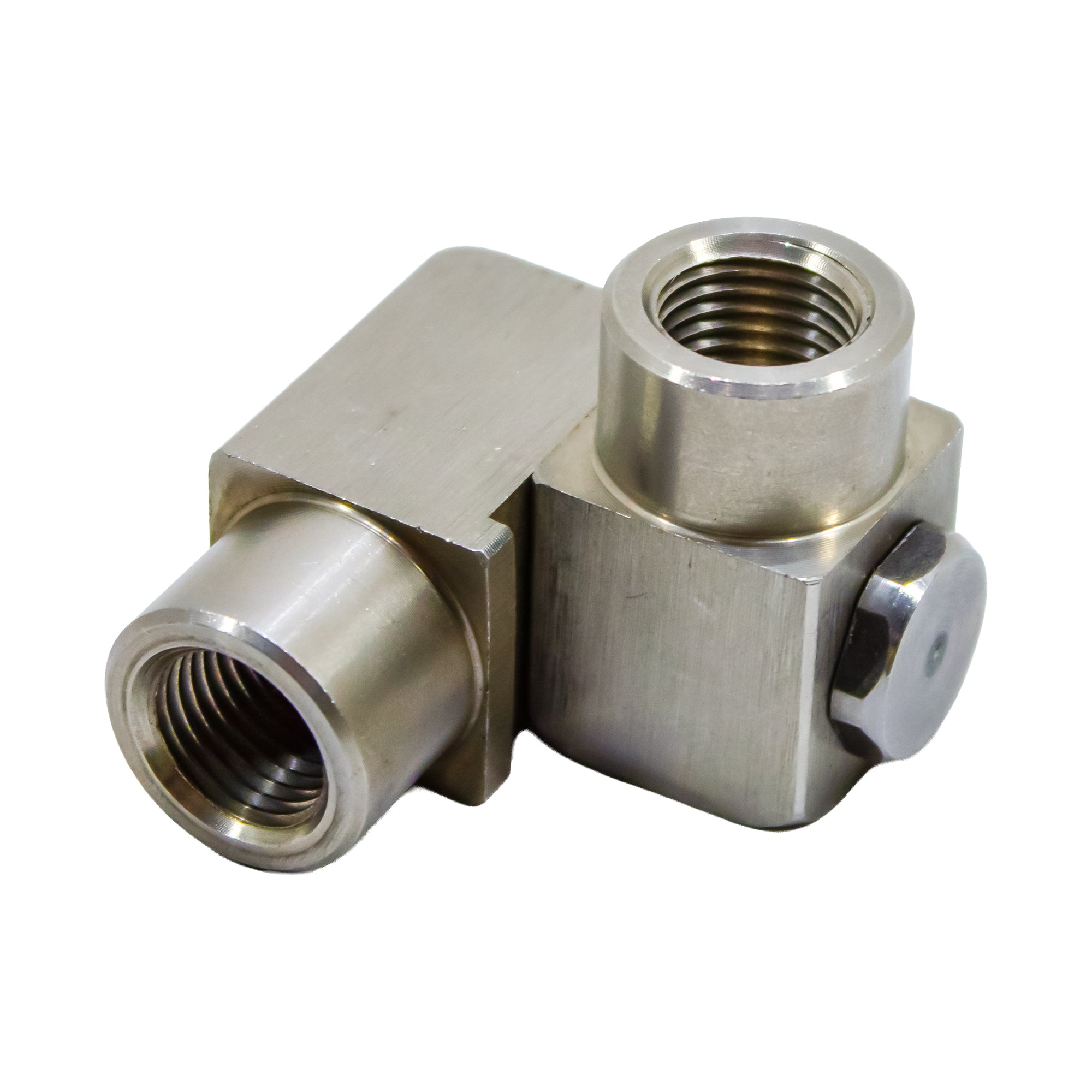 270° Swivel Nozzle Holder – Stainless Steel, 1/4" Female Both Ends