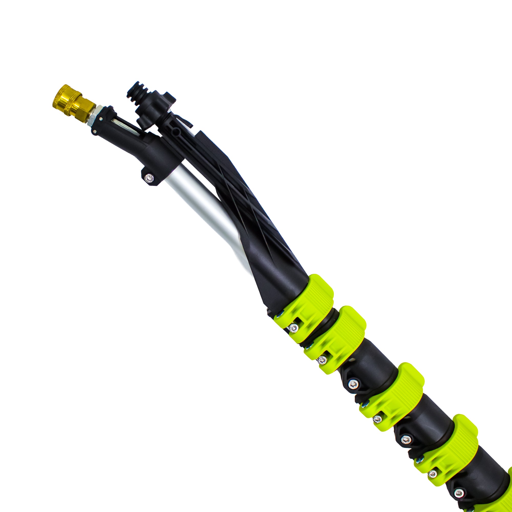 5.5m (18') Lightweight Aluminium Telescopic Lance with Brush – 6 Section, 4200 PSI