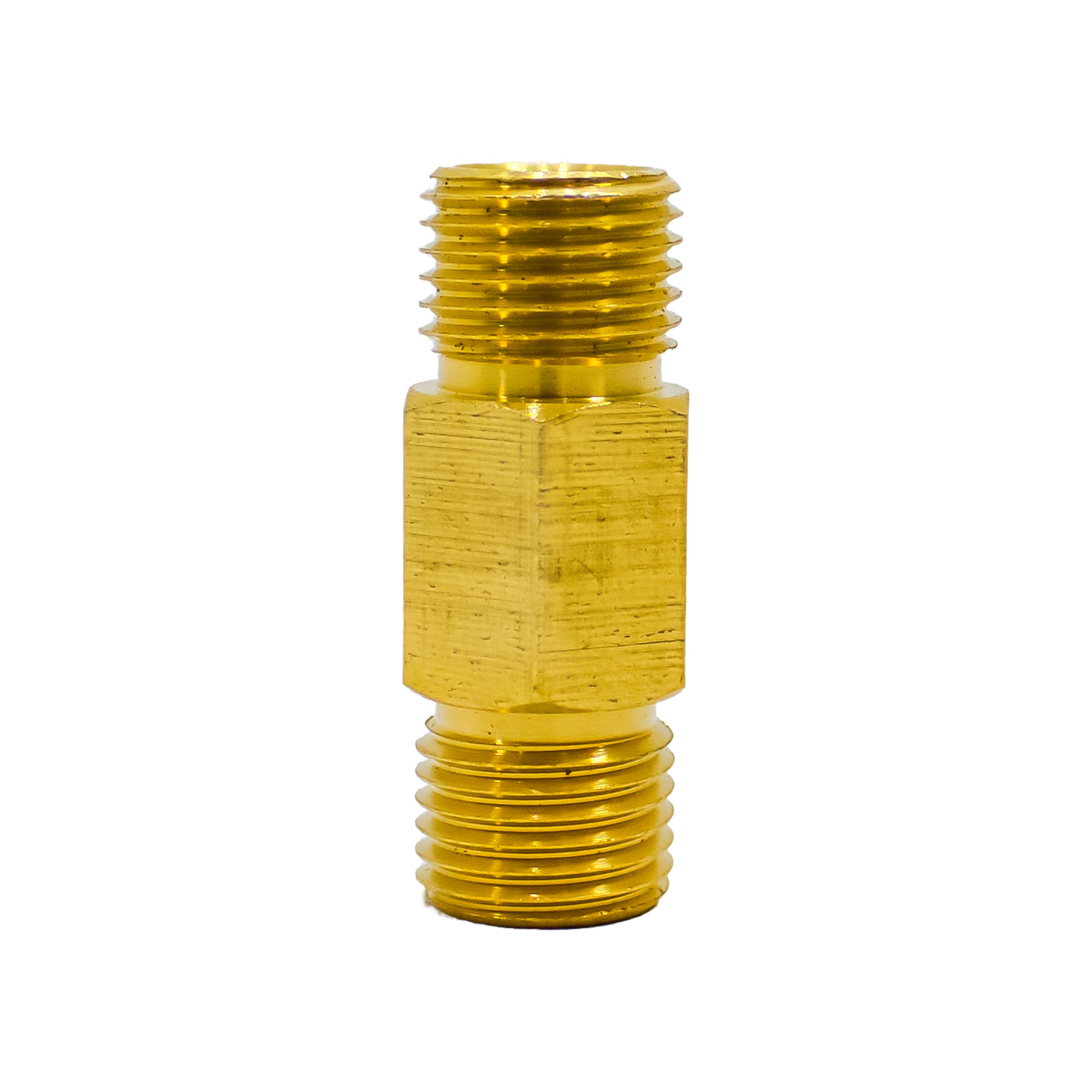 1/4" Male to 1/4" Male Brass Coupling Adapter