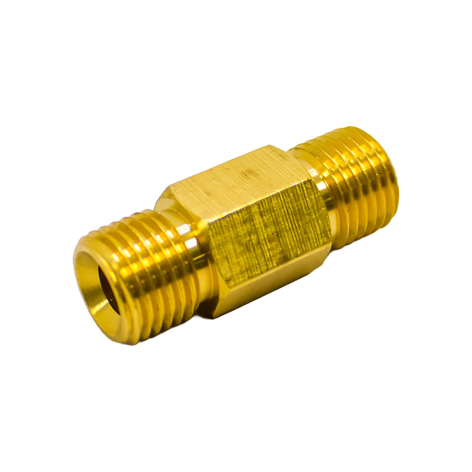 1/4" Male to 1/4" Male Brass Coupling Adapter