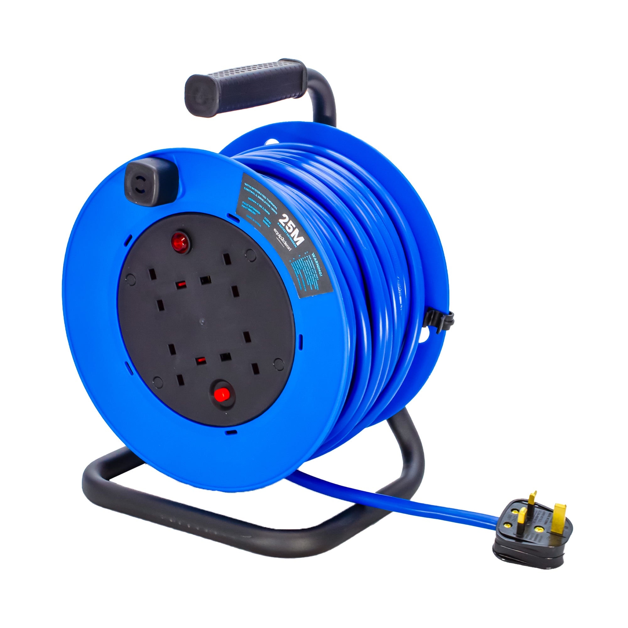25 Metre Extension Cable Reel - 4 Gang 3120W