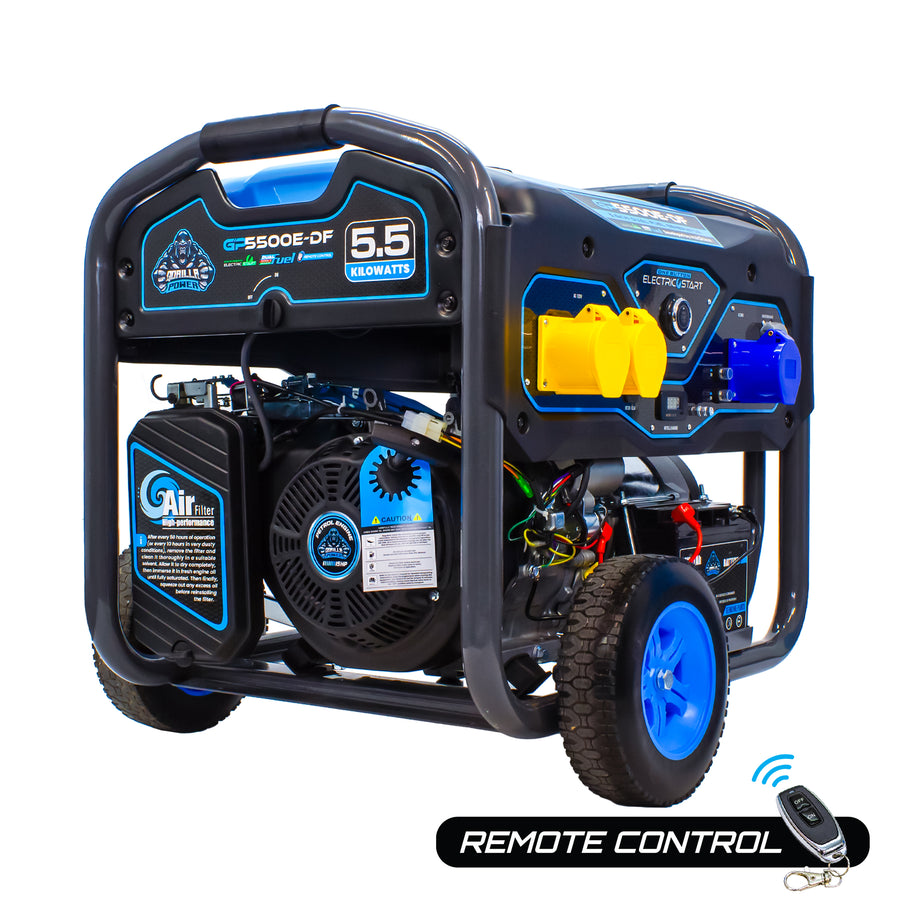 Gorilla Power 5500W Dual-Fuel Generator with Electric Start - GP5500E-DF – Reliable & Fuel Efficient