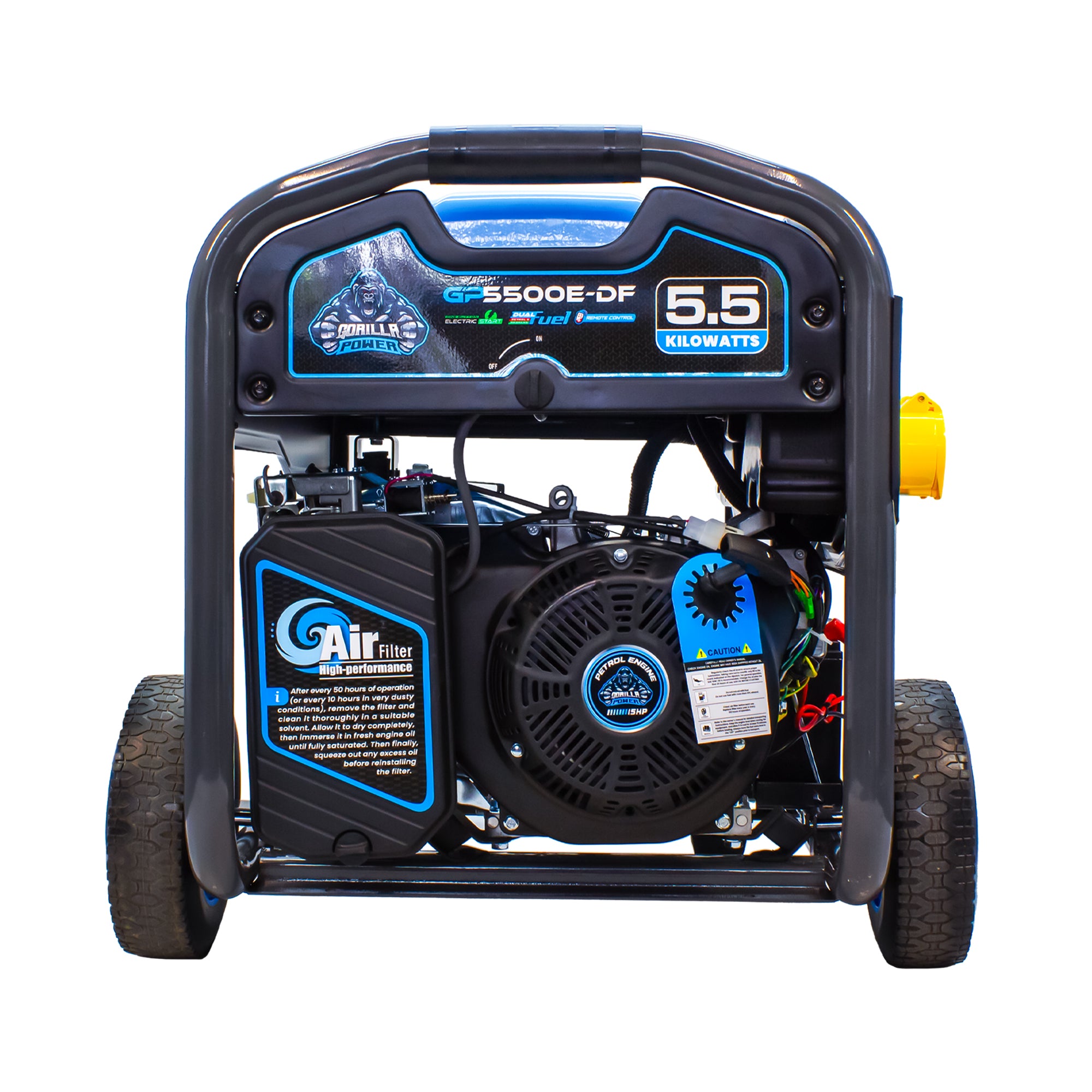 Gorilla Power 5500W Dual-Fuel Generator with Electric Start - GP5500E-DF  – Reliable & Fuel Efficient