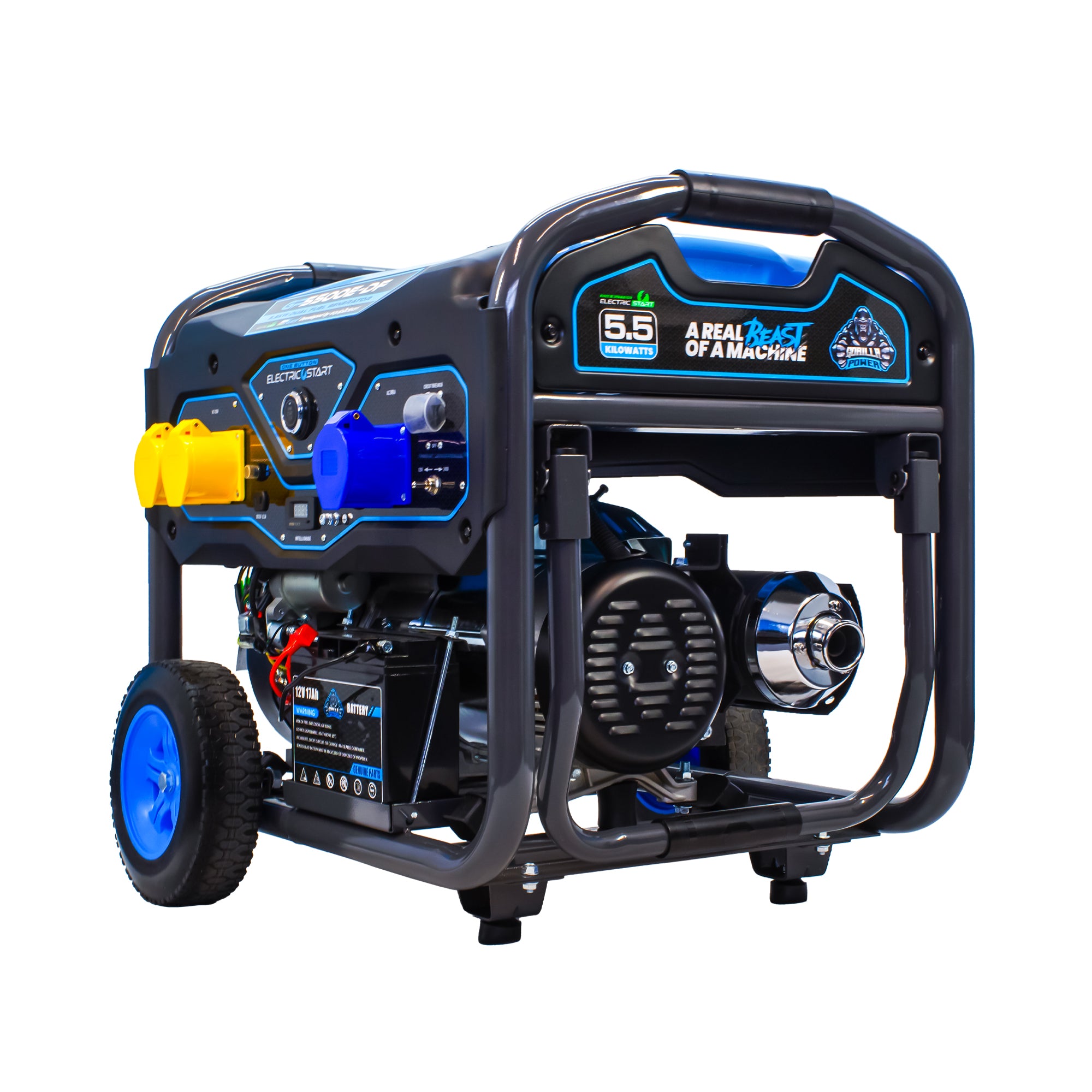 Gorilla Power 5500W Dual-Fuel Generator with Electric Start - GP5500E-DF  – Reliable & Fuel Efficient