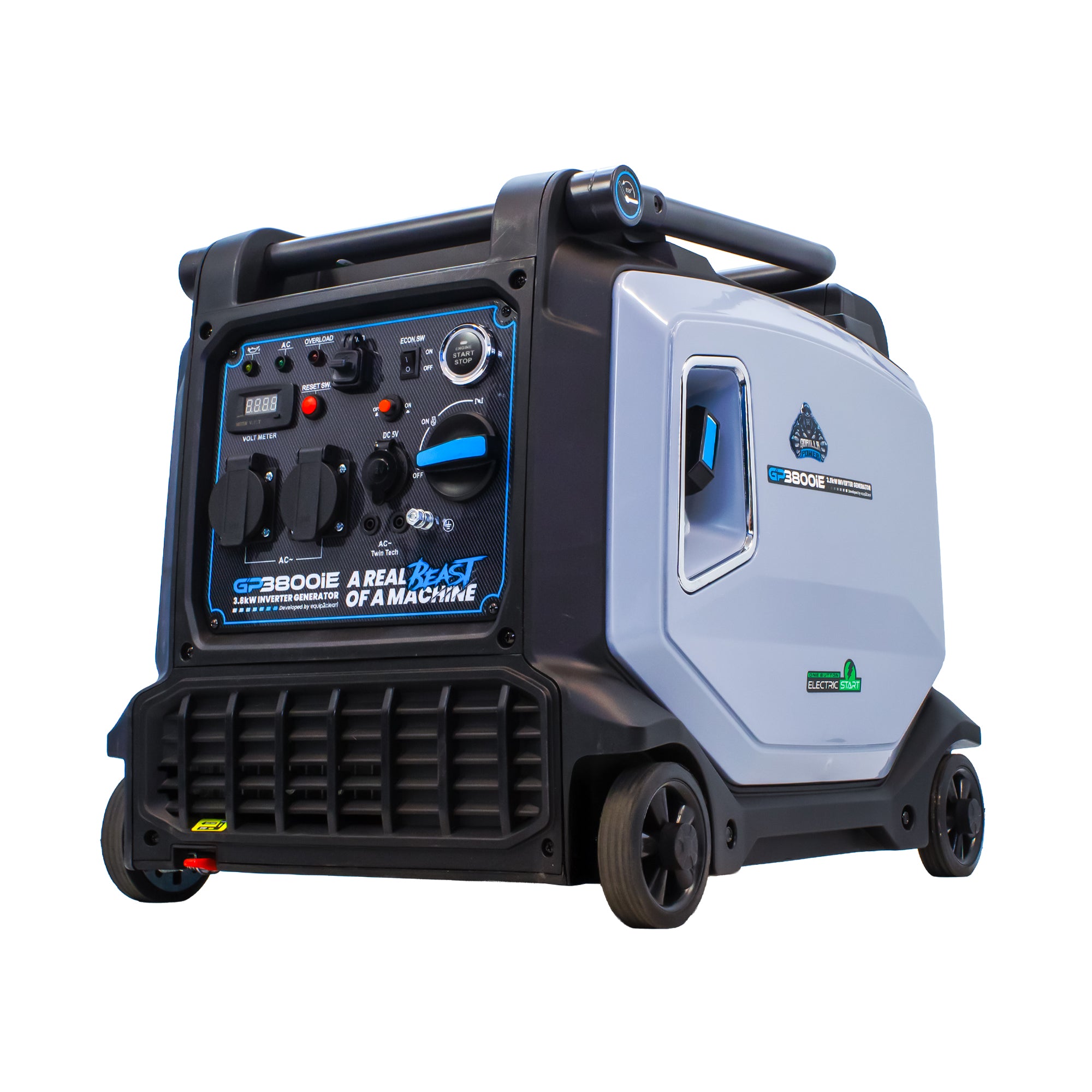 Gorilla Power 3800W Inverter Suitcase Generator with Electric Start - GP3800iE  – Reliable Power On-The-Go