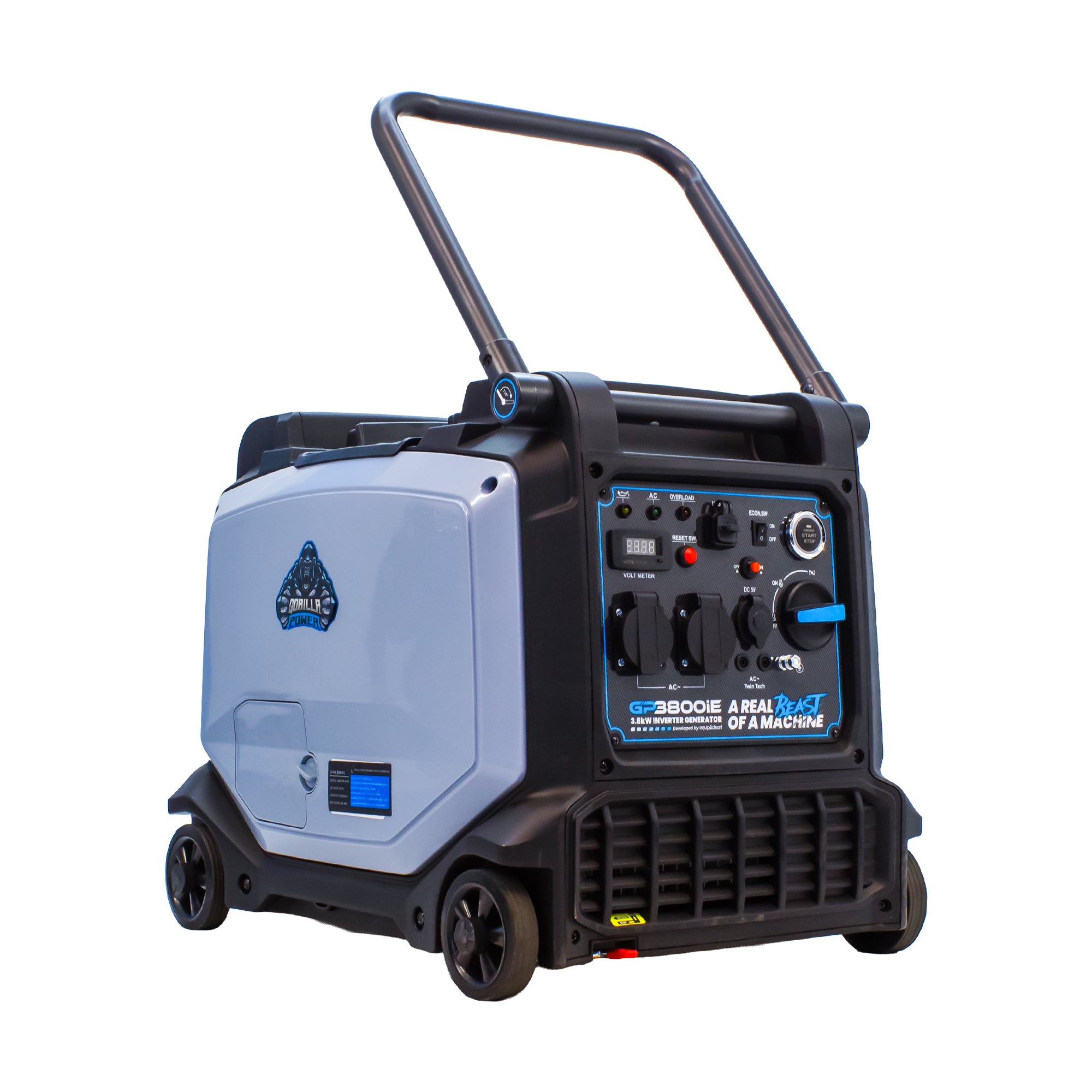 Gorilla Power 3800W Inverter Suitcase Generator with Electric Start - GP3800iE  – Reliable Power On-The-Go