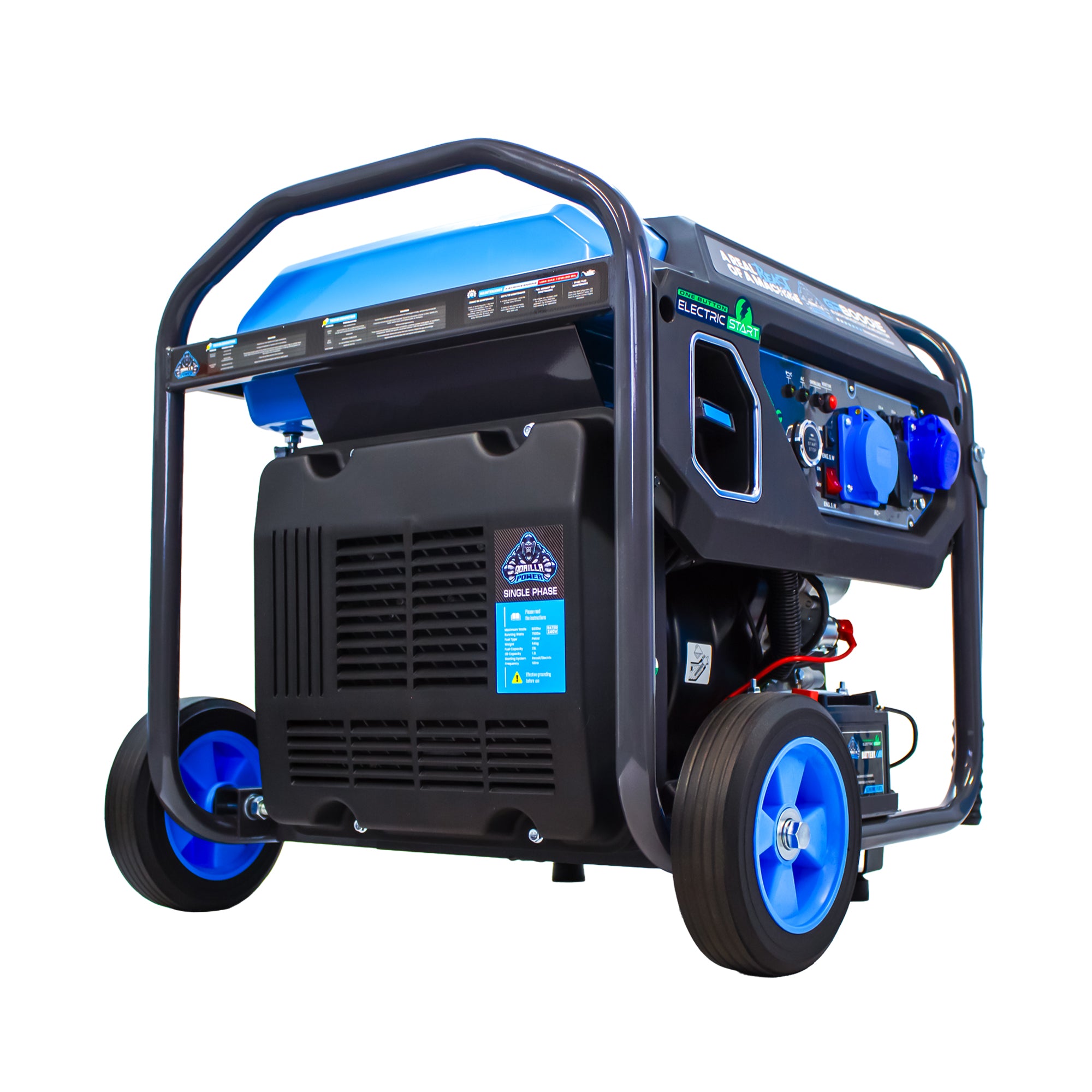 Gorilla Power 8000W Inverter Open Frame Generator with Electric Start - GP8000iE  – High Performance & Fuel Efficient