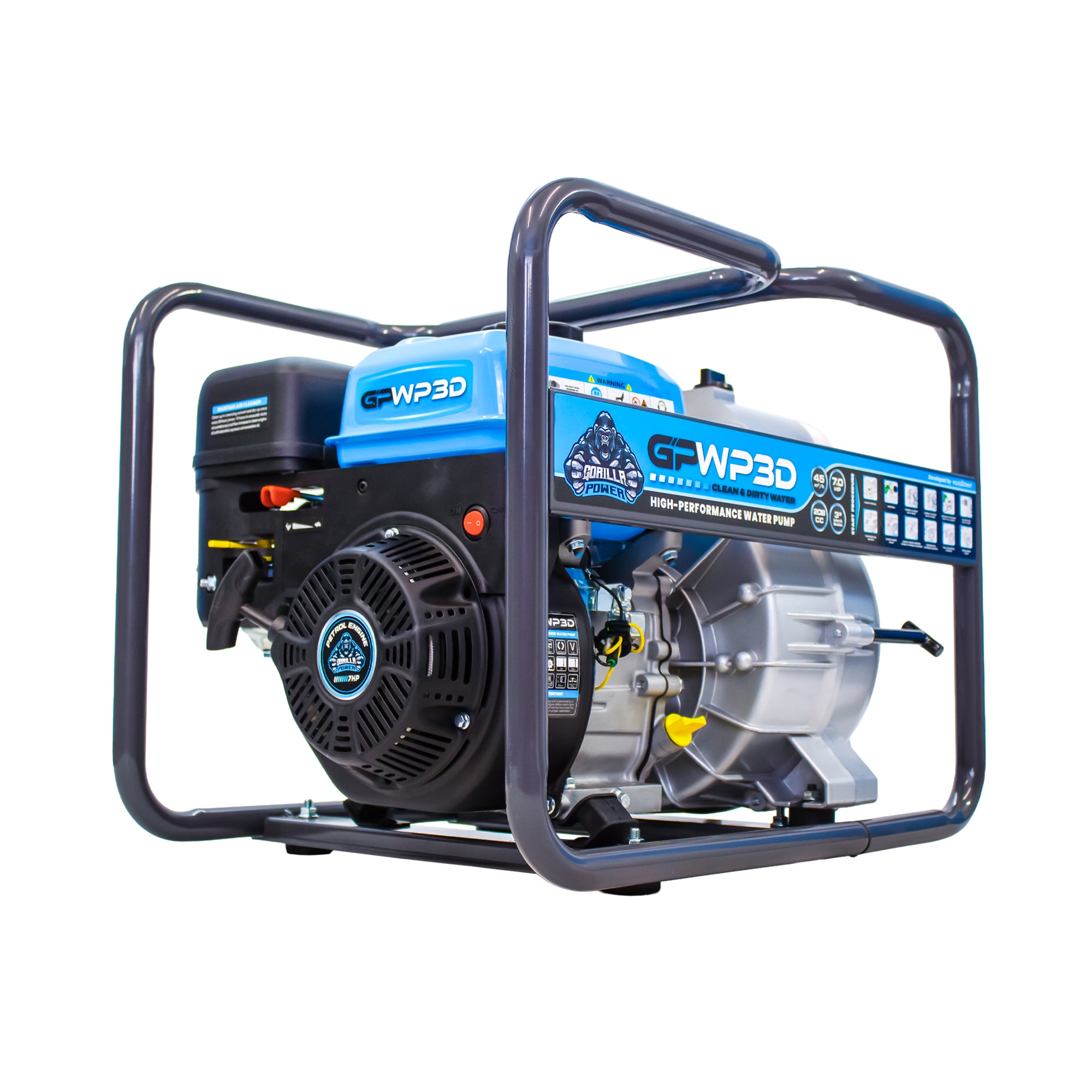 Gorilla Power GPWP3D 3" Dirty / Clean Trash Water Pump