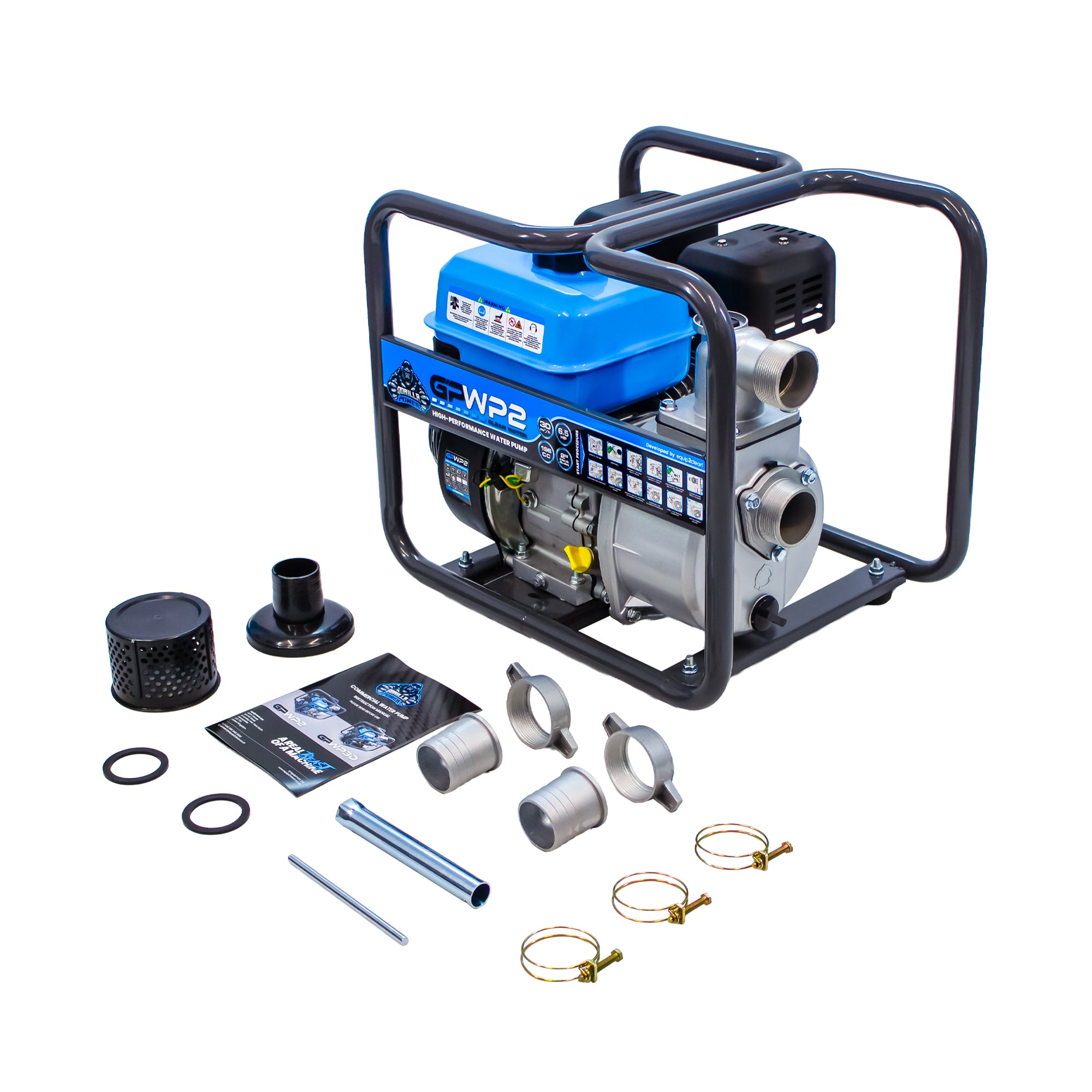 Gorilla Power GPWP2 2" Water Pump – Clean & Dirty up to 4mm