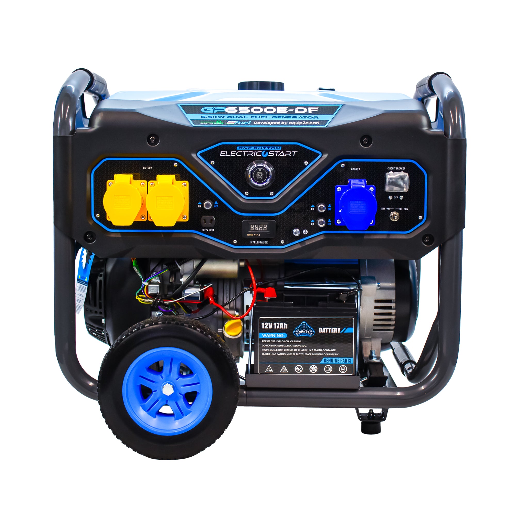 Gorilla Power 6500W Dual-Fuel Generator with Electric Start - GP6500E-DF  – High Performance & Versatile Power