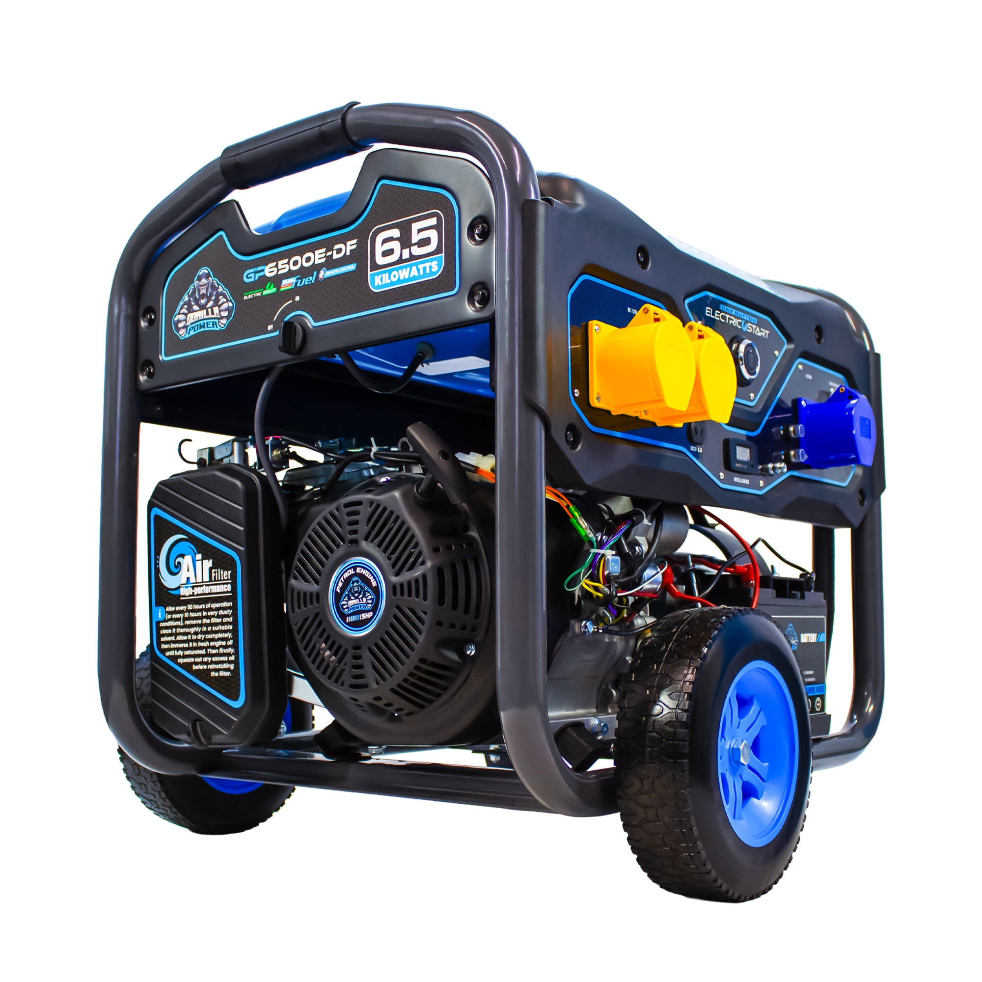 Gorilla Power 6500W Dual-Fuel Generator with Electric Start - GP6500E-DF  – High Performance & Versatile Power