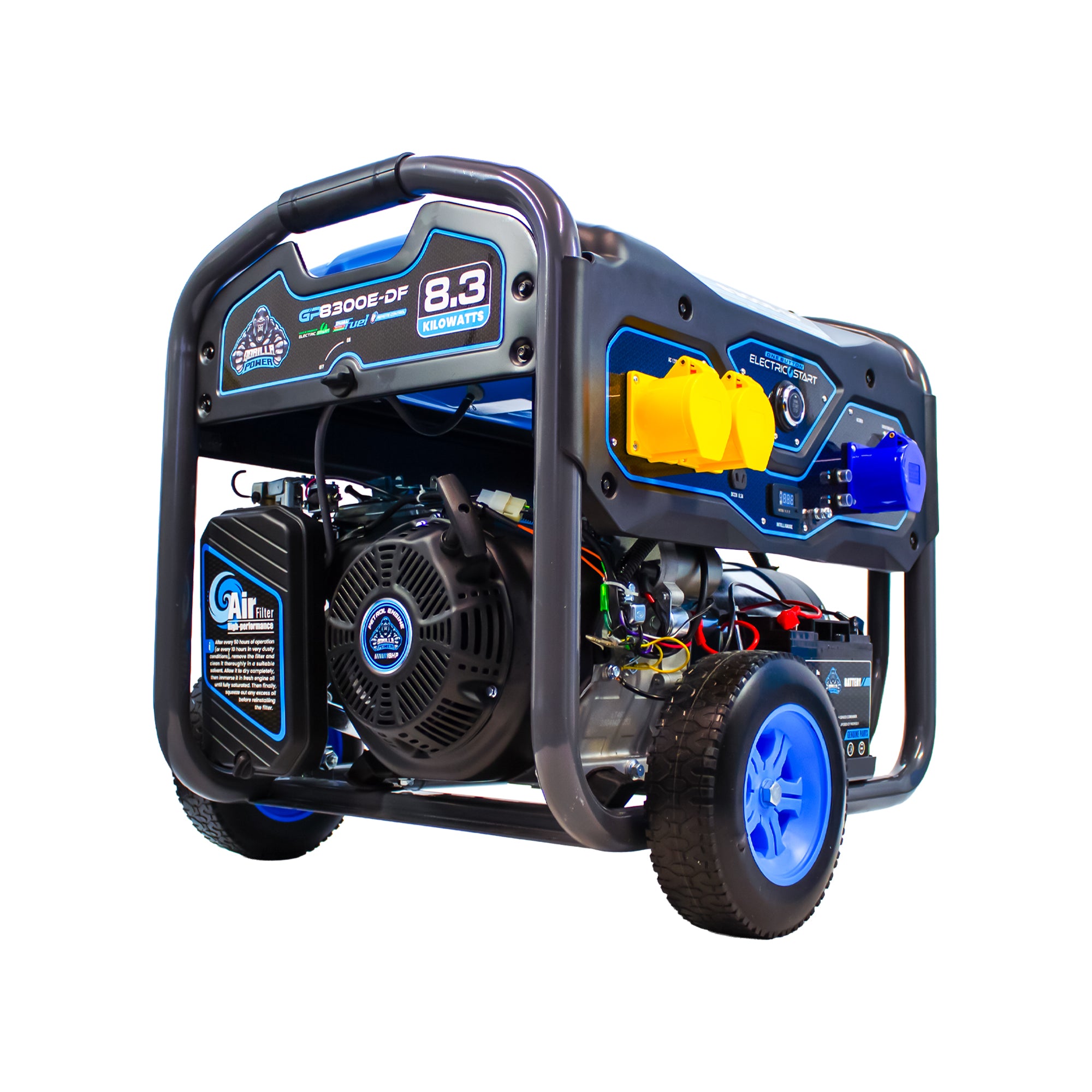 Gorilla Power 8300W Dual-Fuel Generator with Electric Start - GP8300E-DF - High-Capacity & Reliable Power