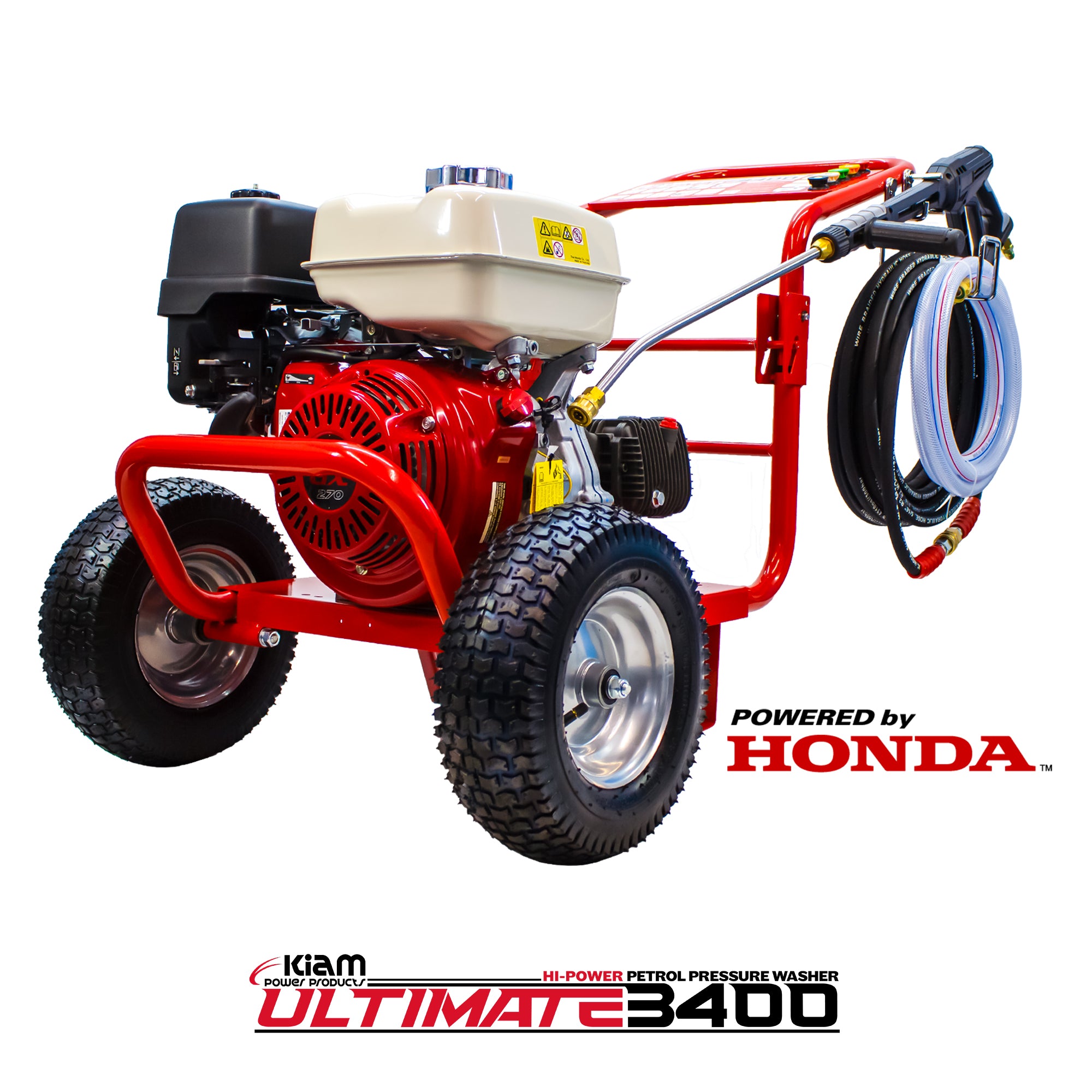 Kiam 3400P Petrol Pressure Washer Honda GX270 Engine 3400 PSI 15 LPM - detail view