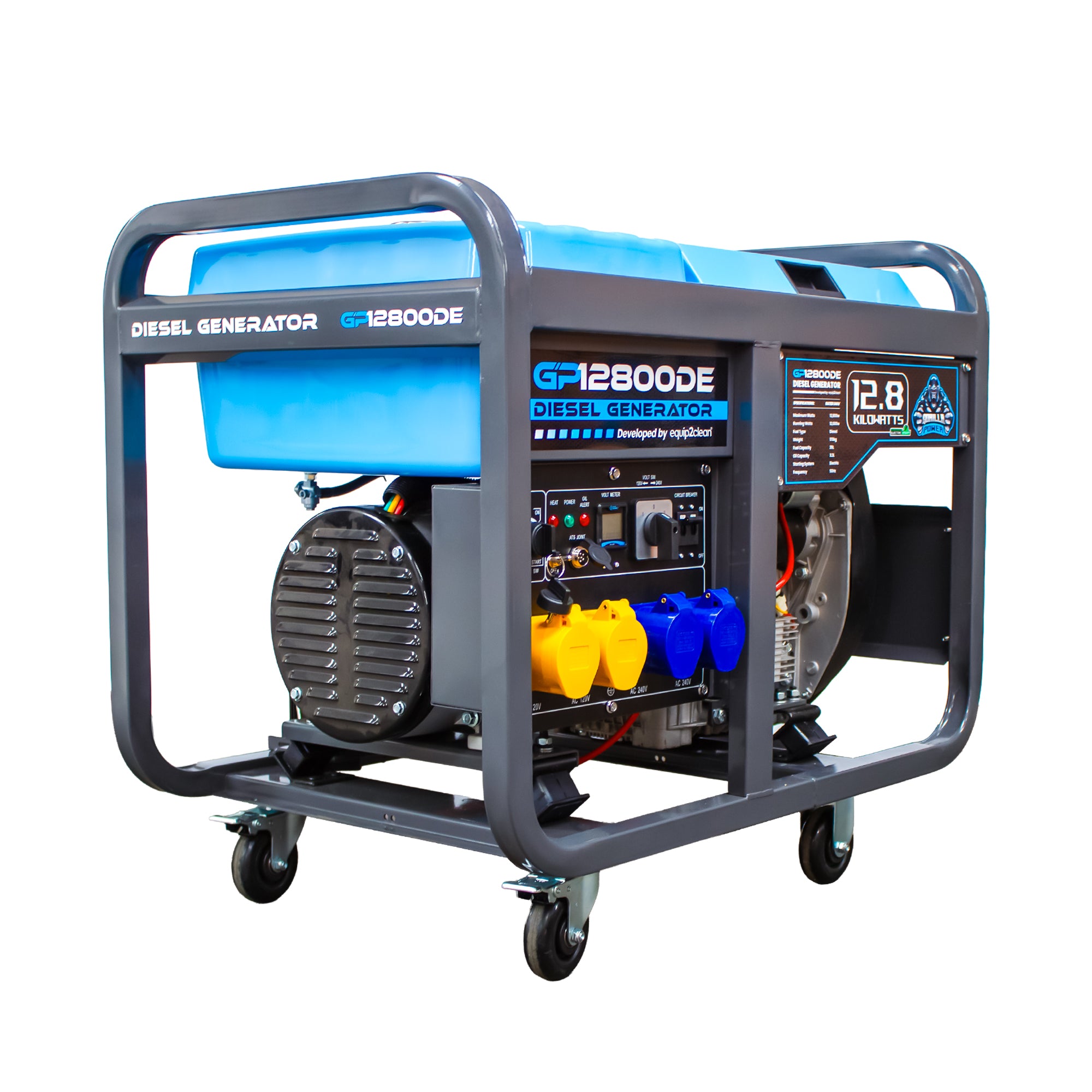 Gorilla Power 12800W Diesel Generator with Key Start - GP12800DE – High-Performance & Heavy-Duty Power