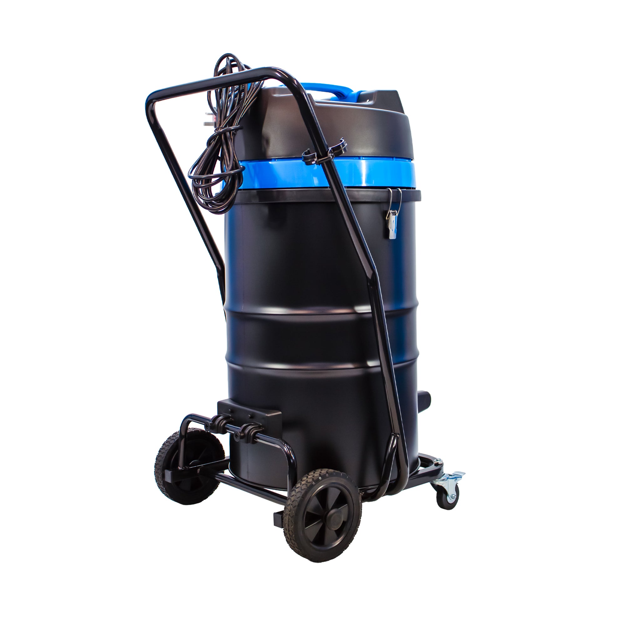 SiteVac KV80-3F – Triple Motor Warehouse Vacuum (3600W) with Front-Mounted Squeegee - accessories included