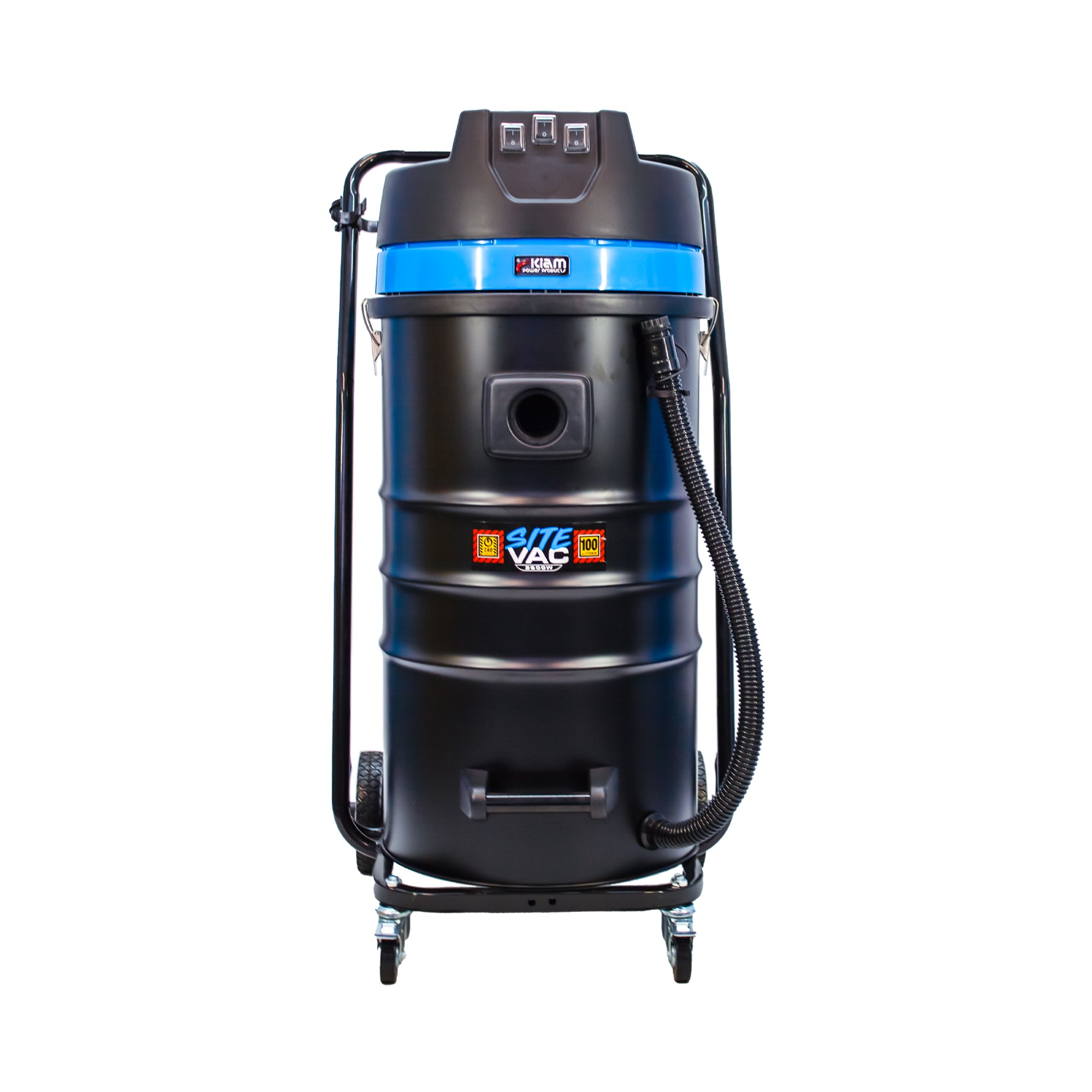 Kiam SiteVac KV100-3 3600W Triple Motor Industrial Wet and Dry Vacuum Cleaner (Car wash / Gutter Cleaning)